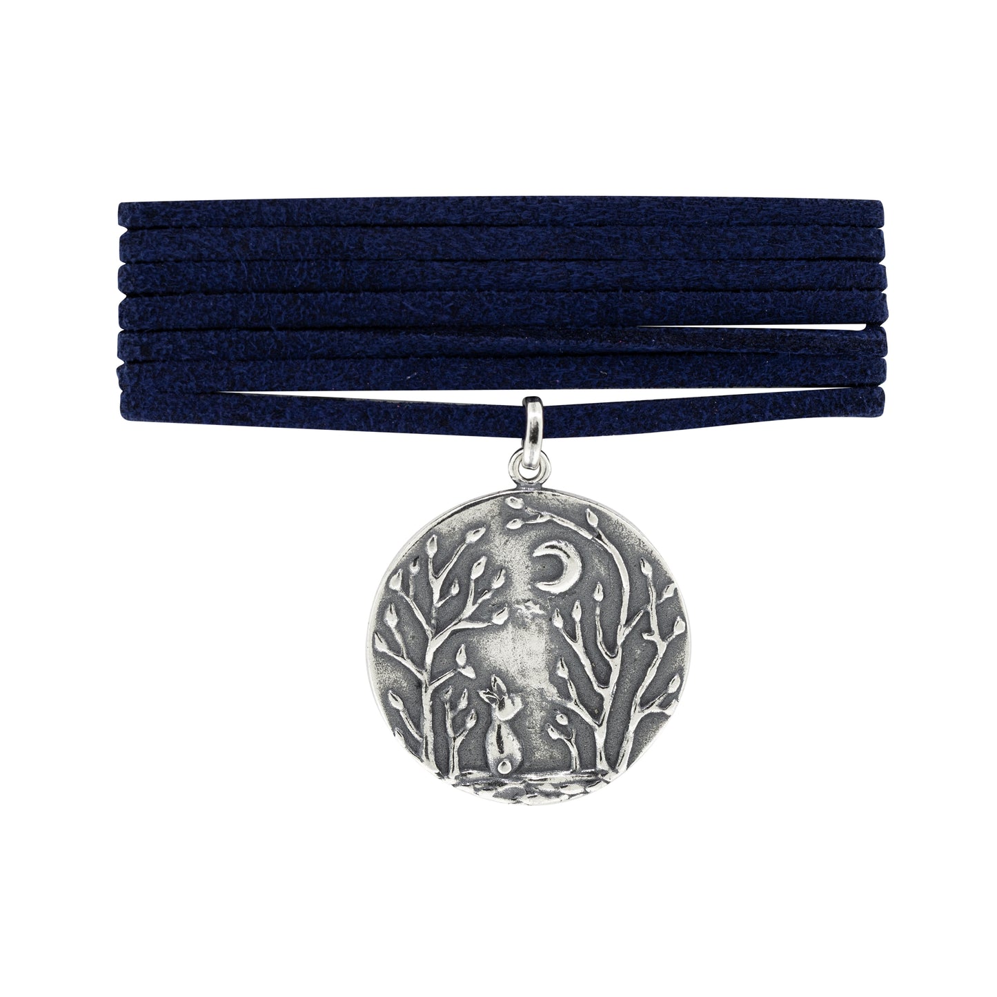 Dije conejito espejo de luna