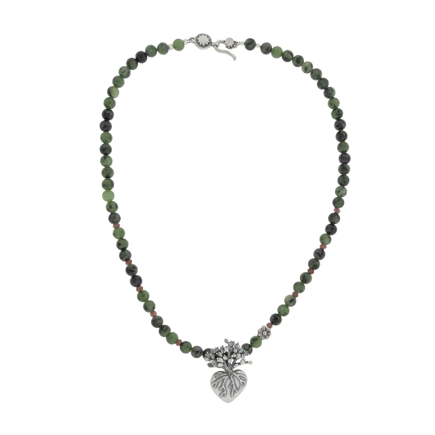 Collar Corazón de Nopal mediano