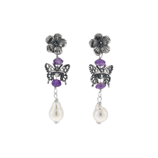 Aretes Mariposita Monarca