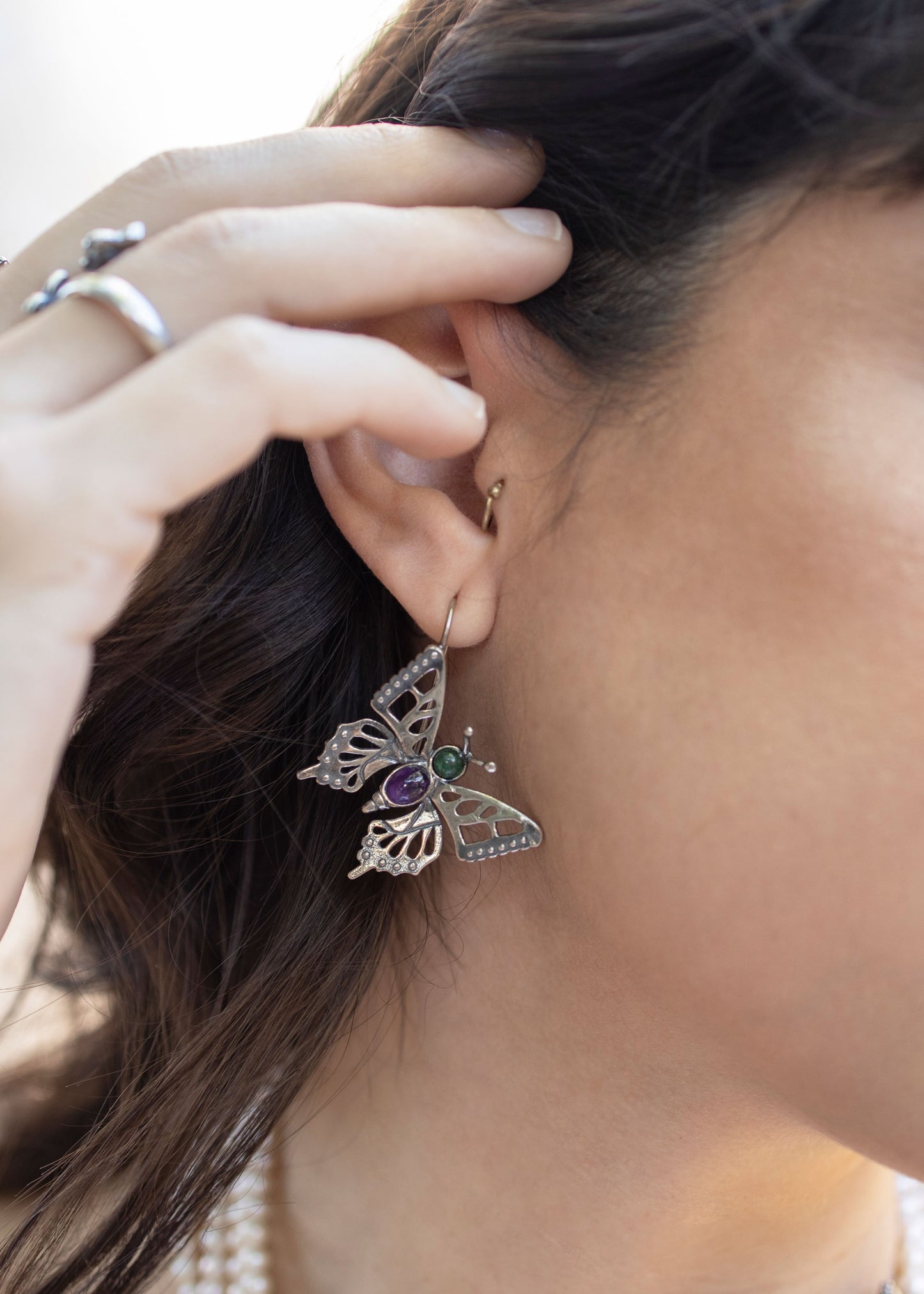 Aretes Mariposa Monarca