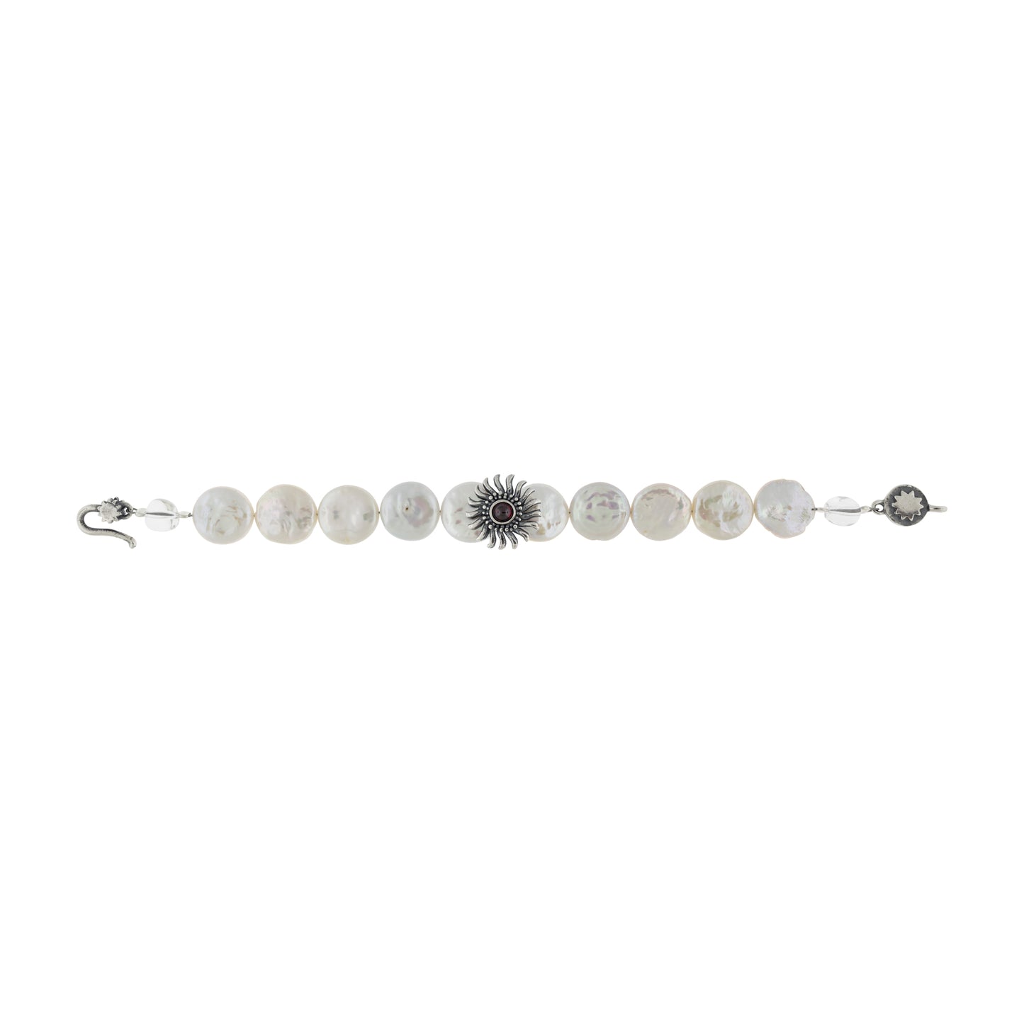 Pulsera flor sol con perla