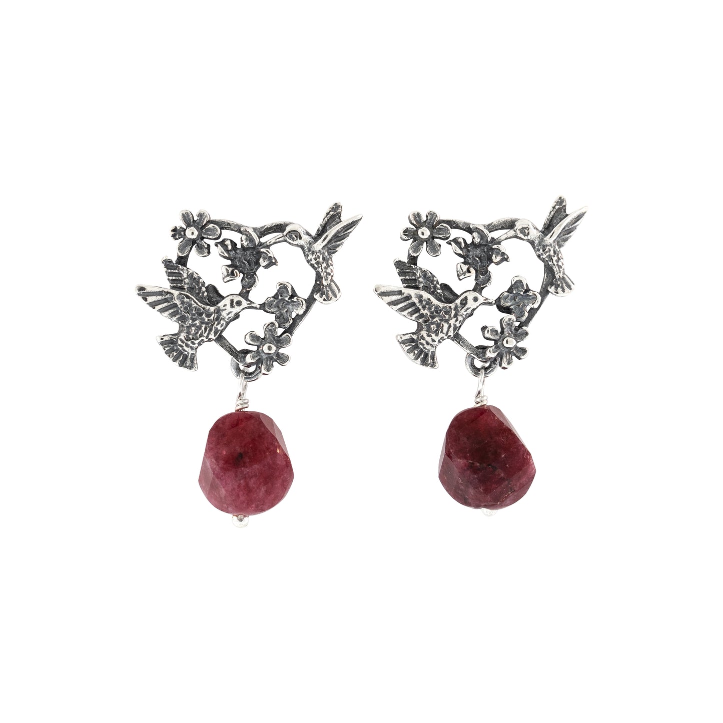 Aretes Colibríes Enamorados
