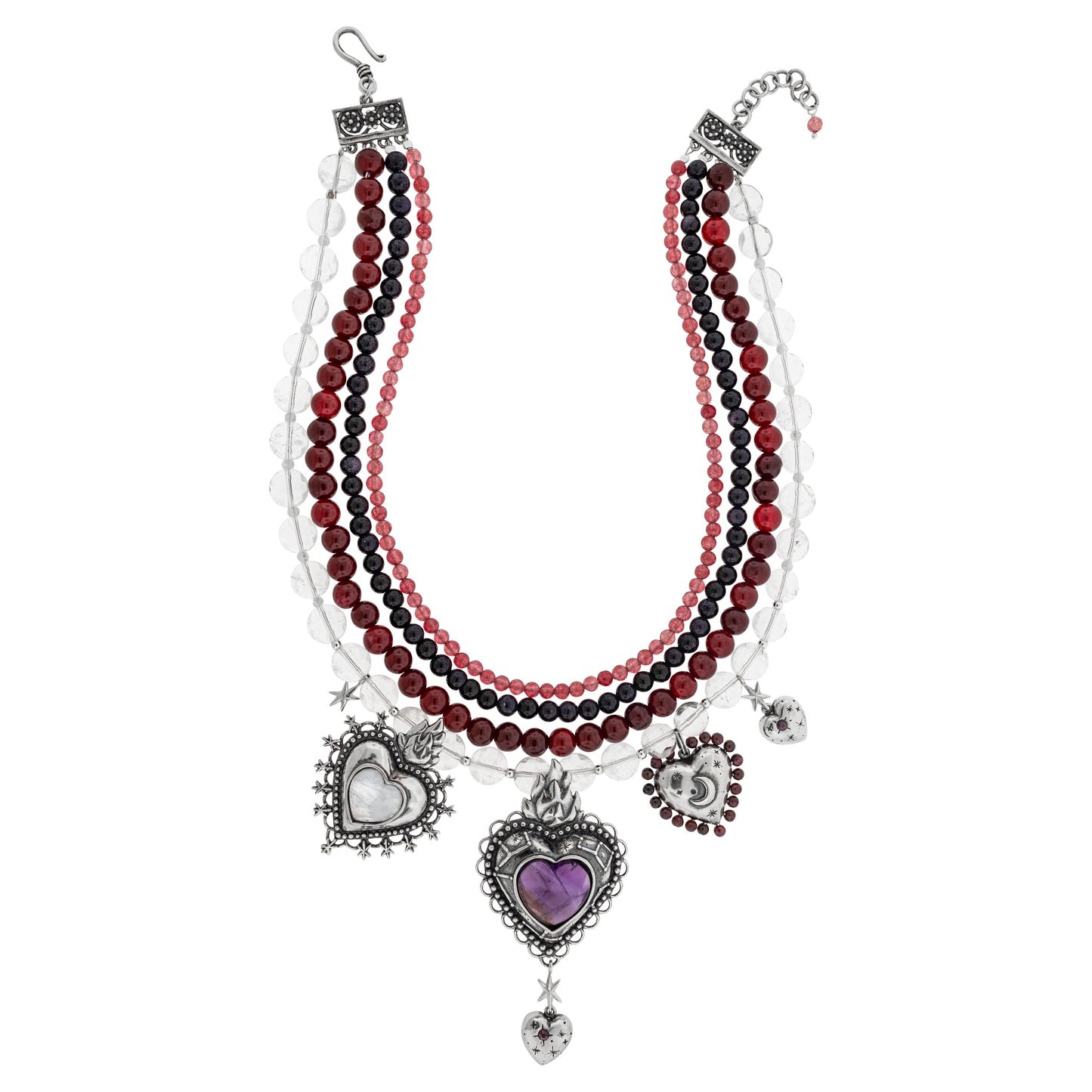 Collar Constelación de corazones