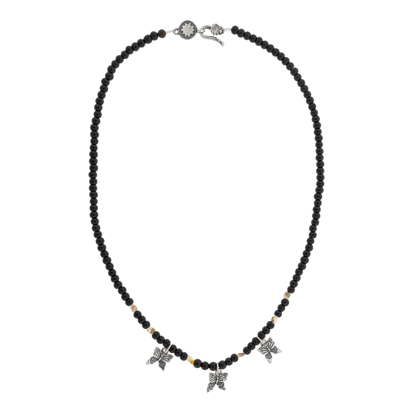 Collar trío de mariposas