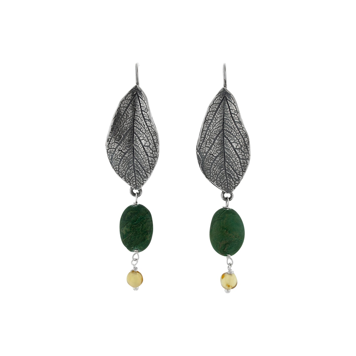 Aretes Hoja Mediana