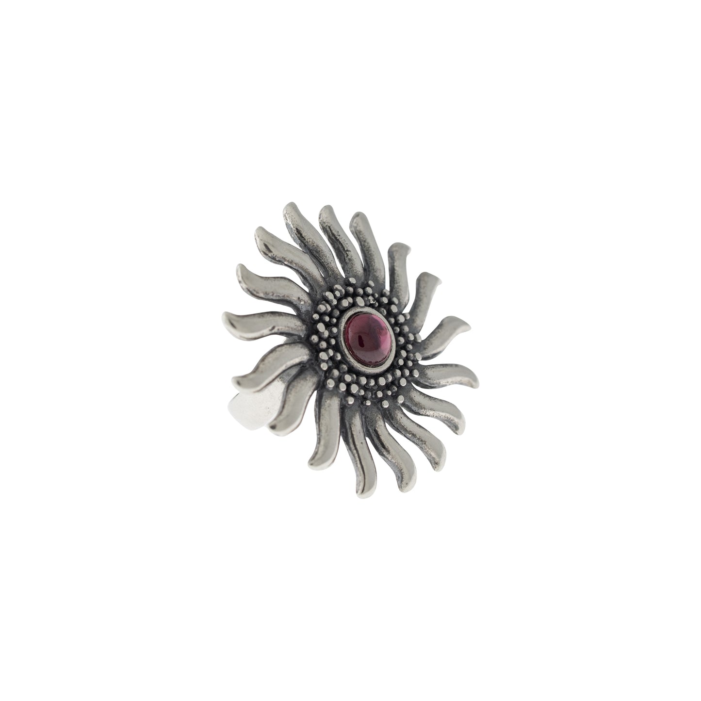 Anillo flor sol grande