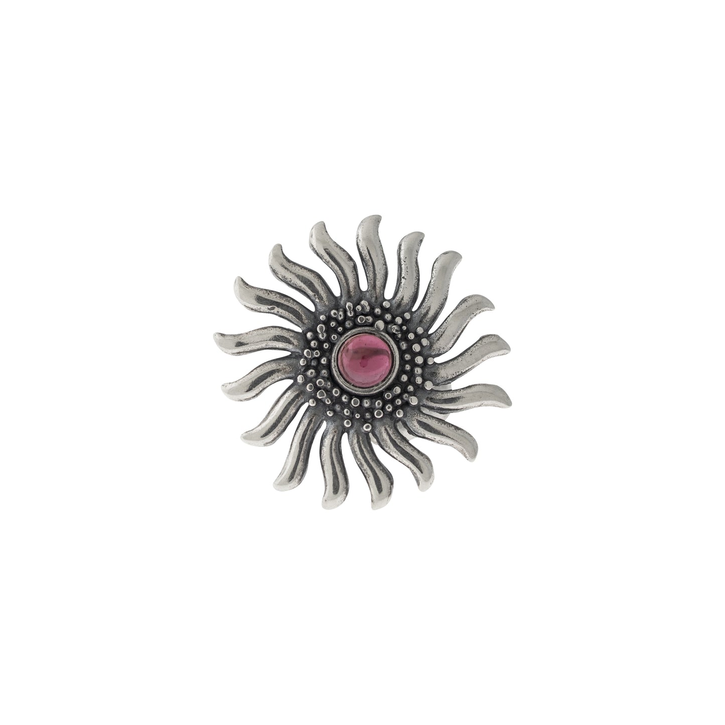 Anillo flor sol grande