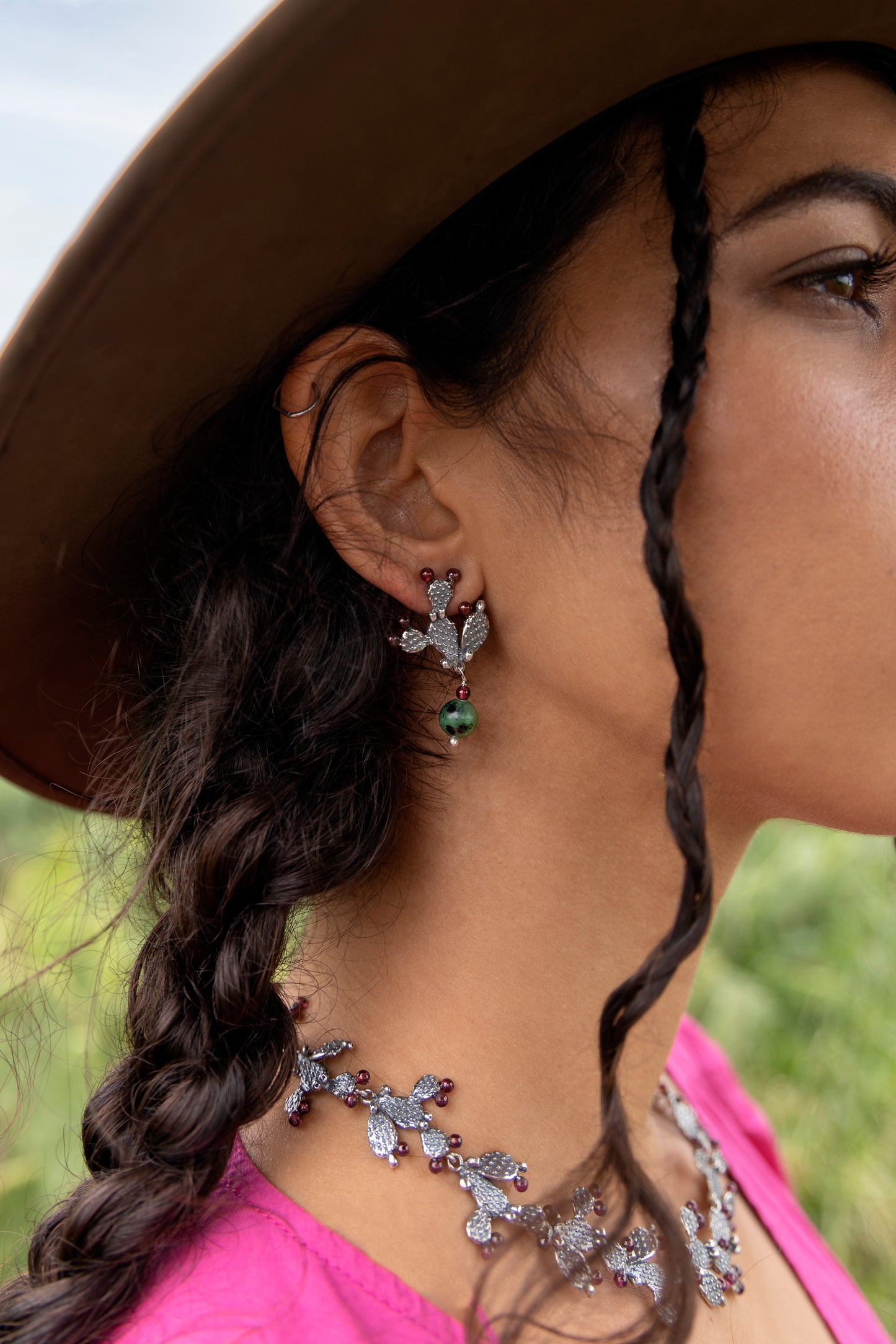 Aretes Nopales - Citlali Joyas