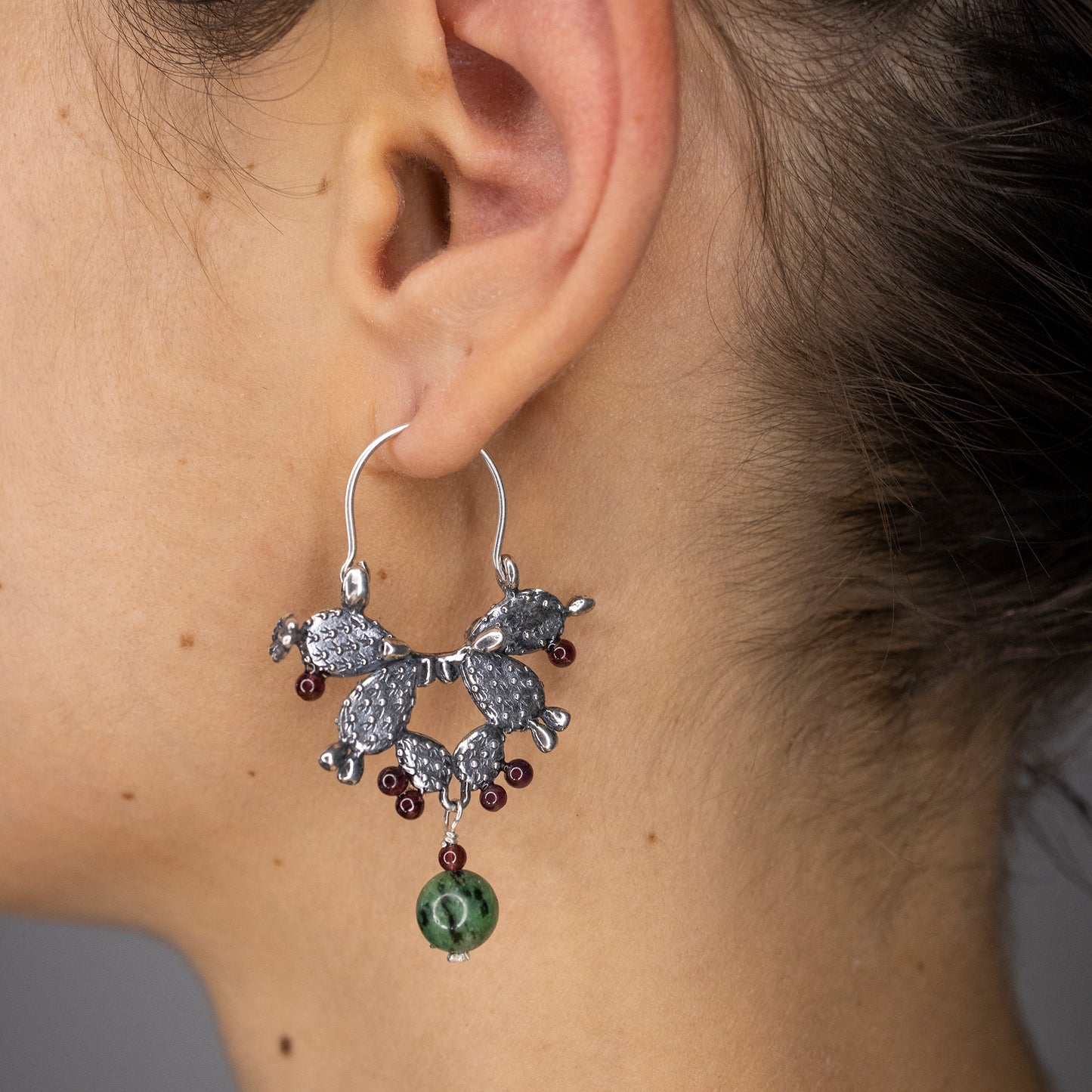 Arracadas Nopales - Citlali Joyas