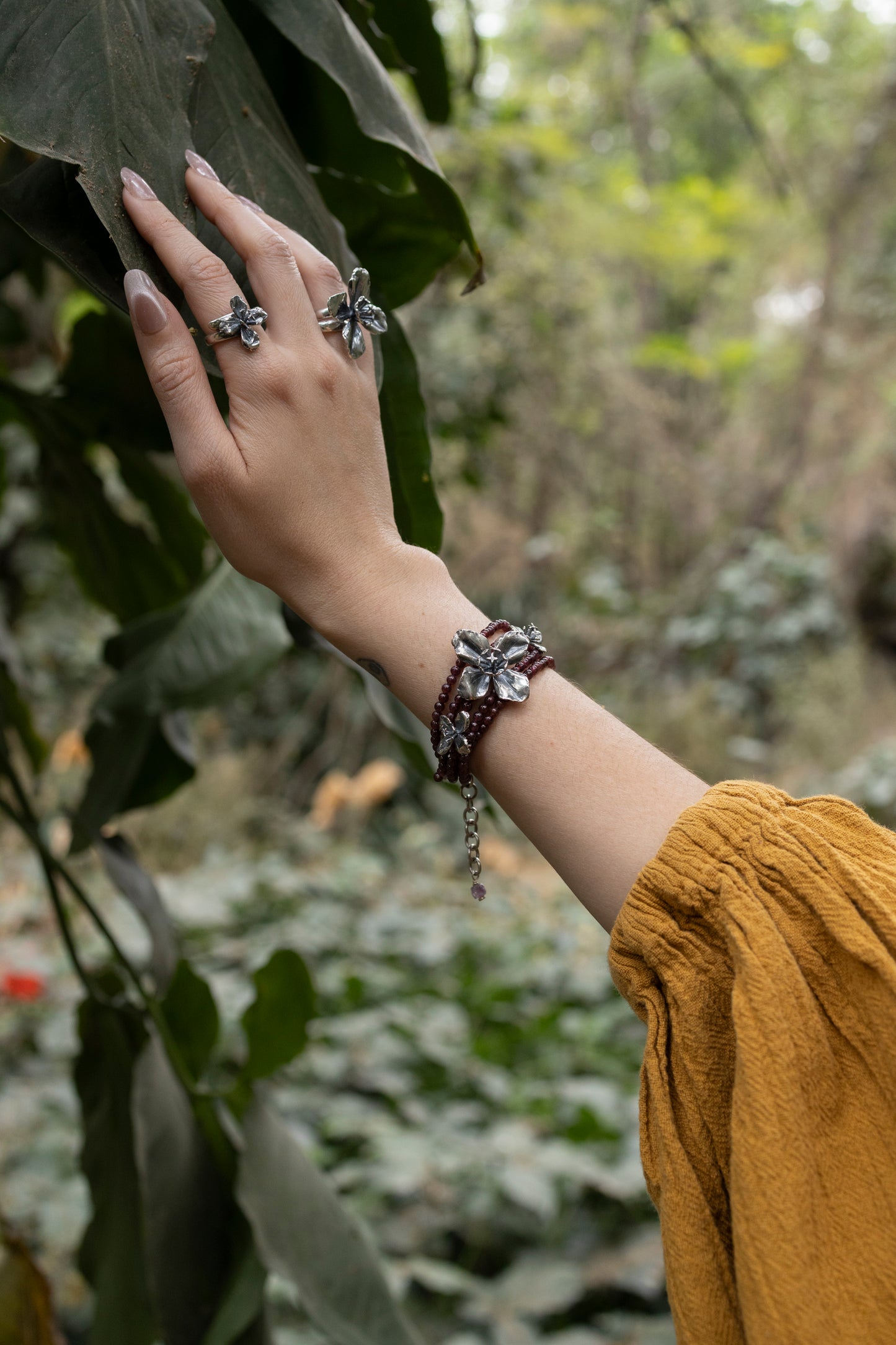 Pulsera flor de tarde