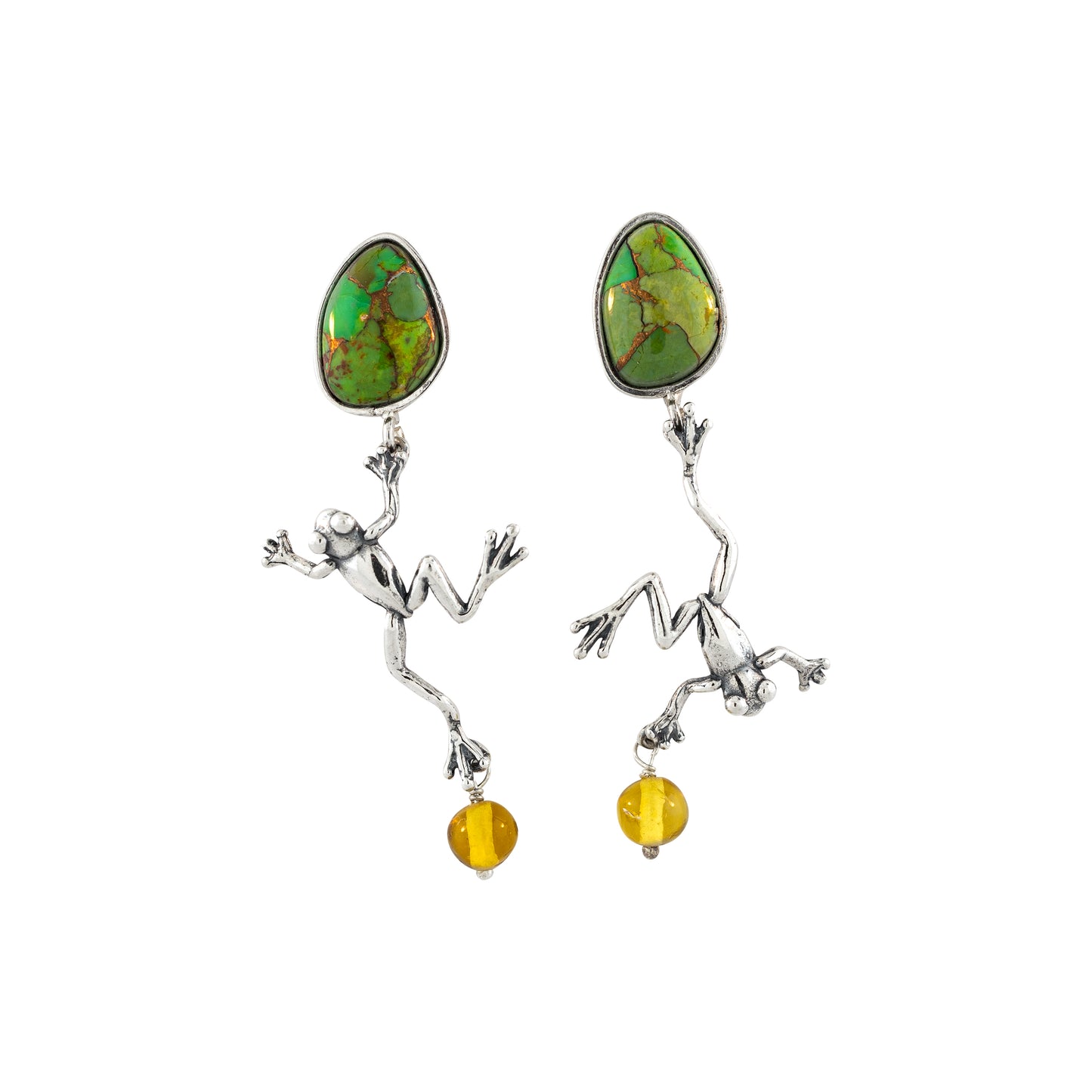 Aretes ranas optimistas