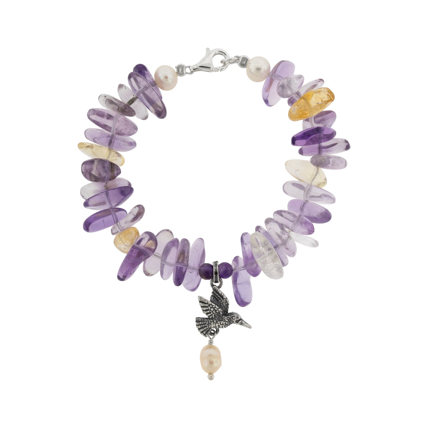 Pulsera colibrí en vuelo