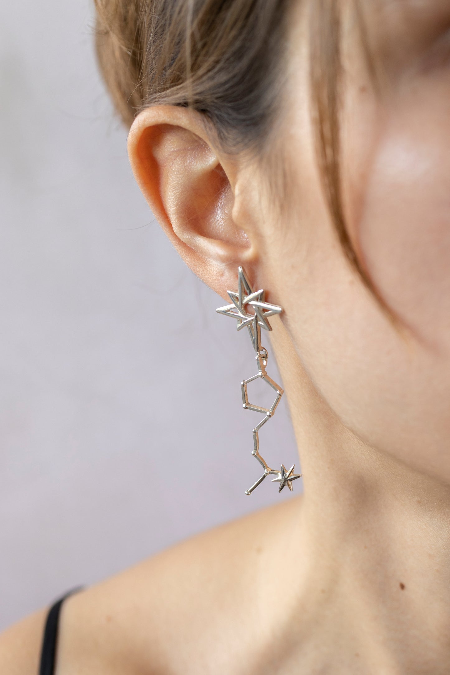 Collar y aretes contacto con el universo