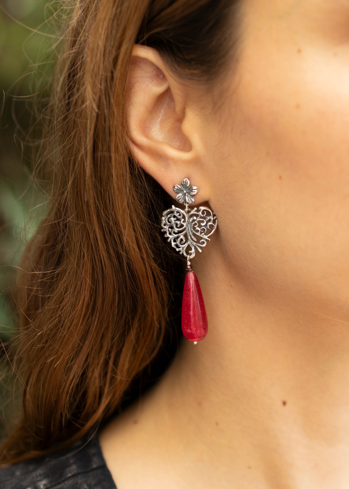 Aretes Corazón Guía