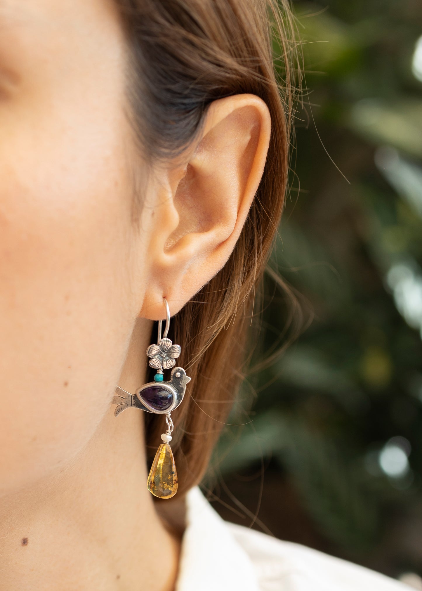 Aretes Paloma Romántica