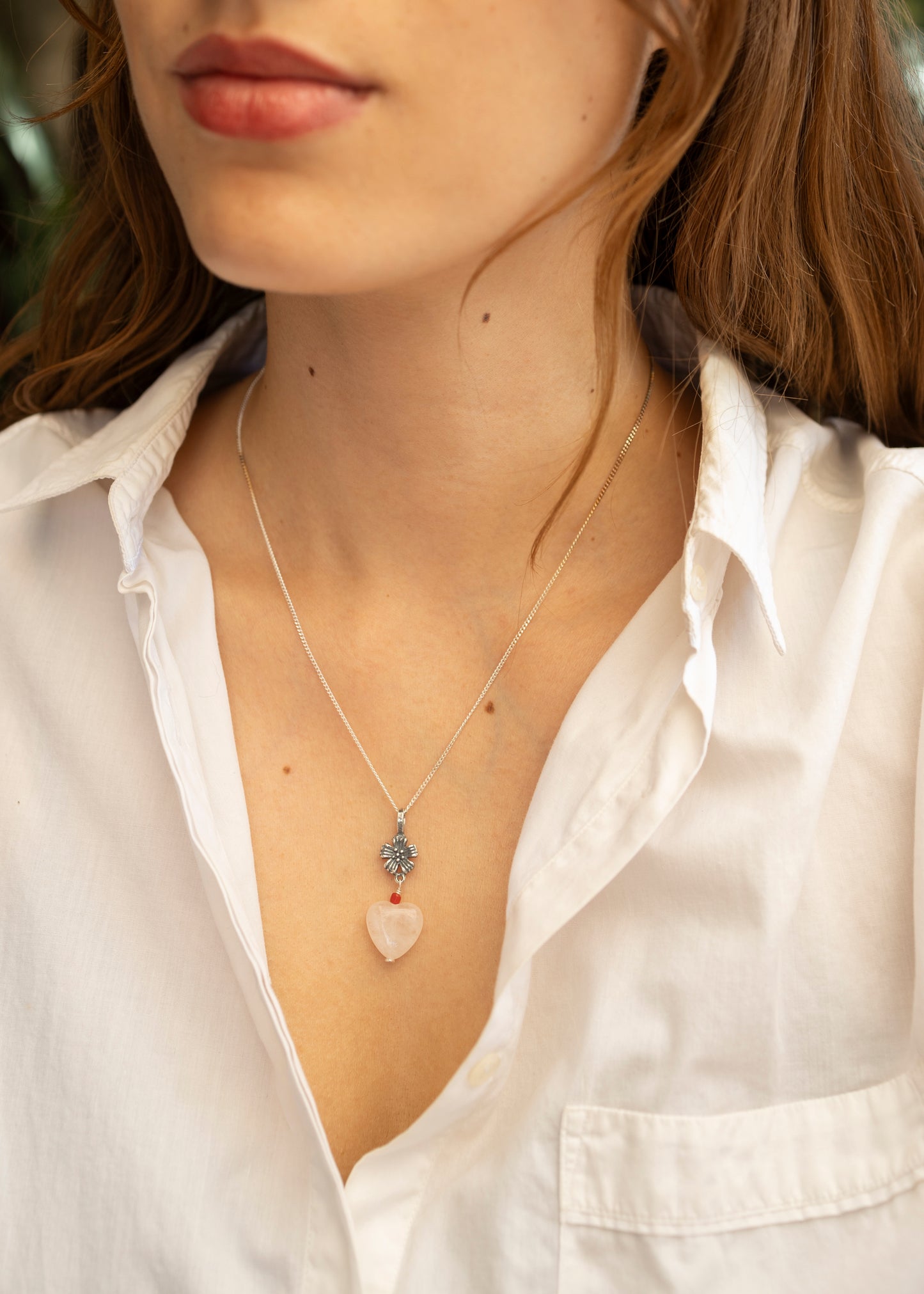 Dije Corazón de Cuarzo