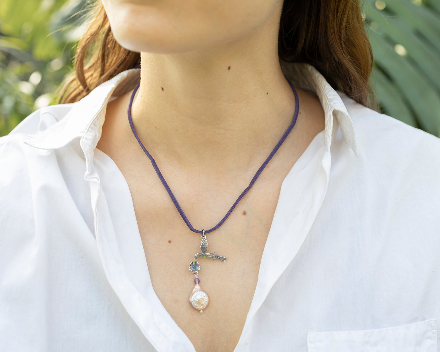 Dije Colibrí Cola Larga