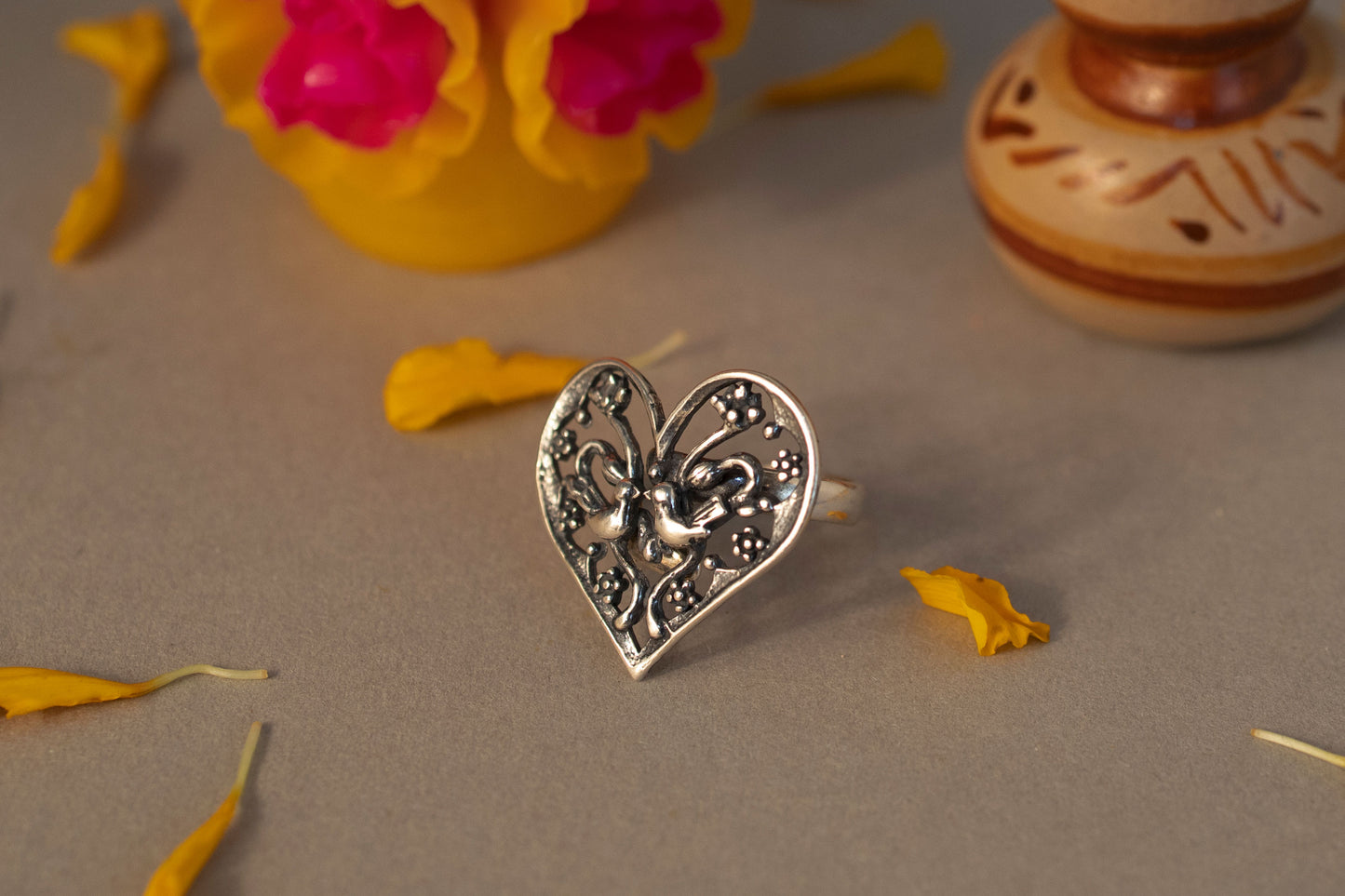 Anillo Pajaritos Enamorados mediano