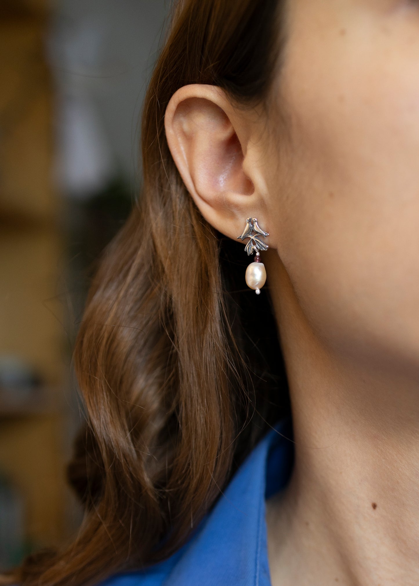 Aretes pajaritos enamorados