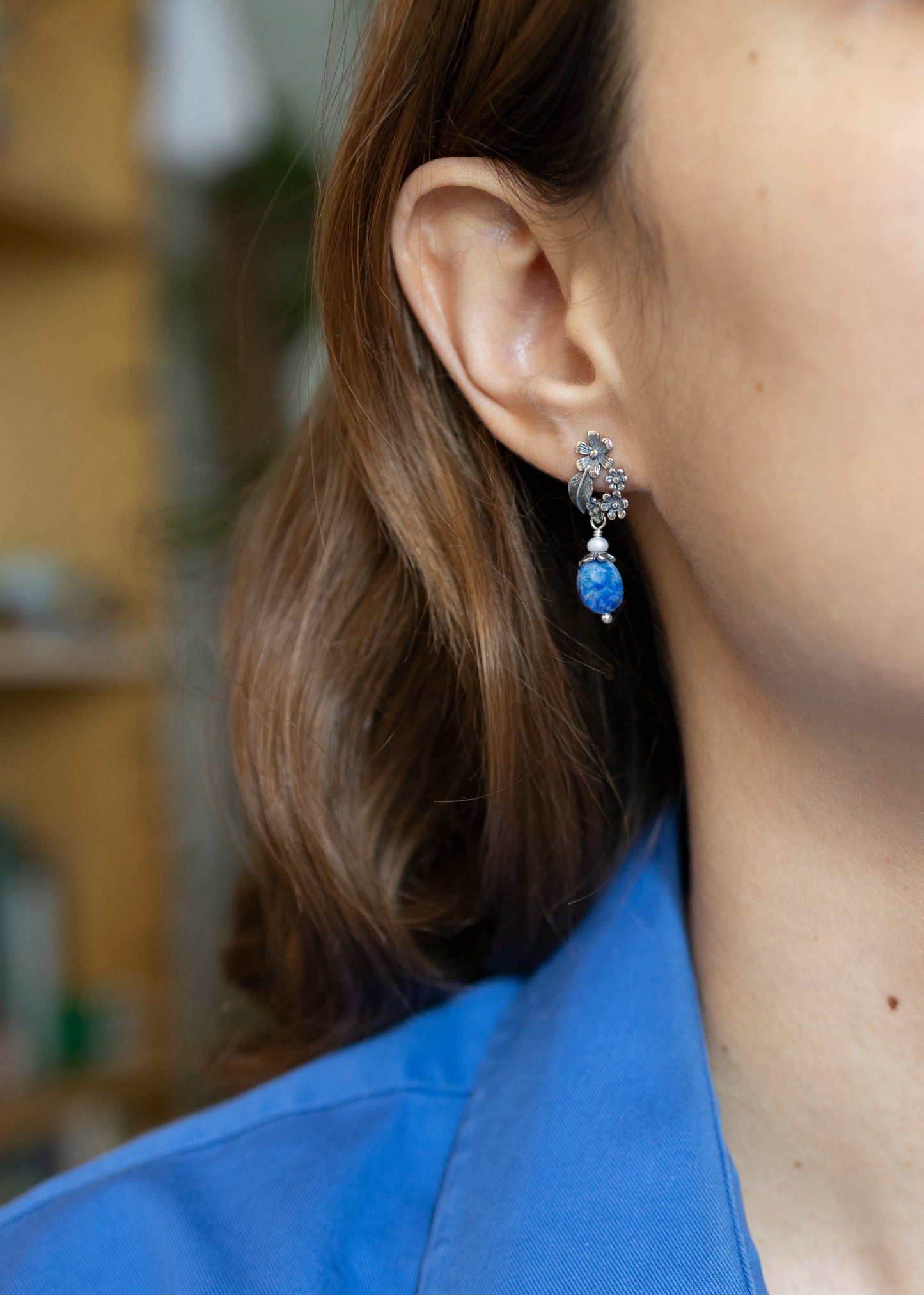 Aretes Corona de Flores Chico