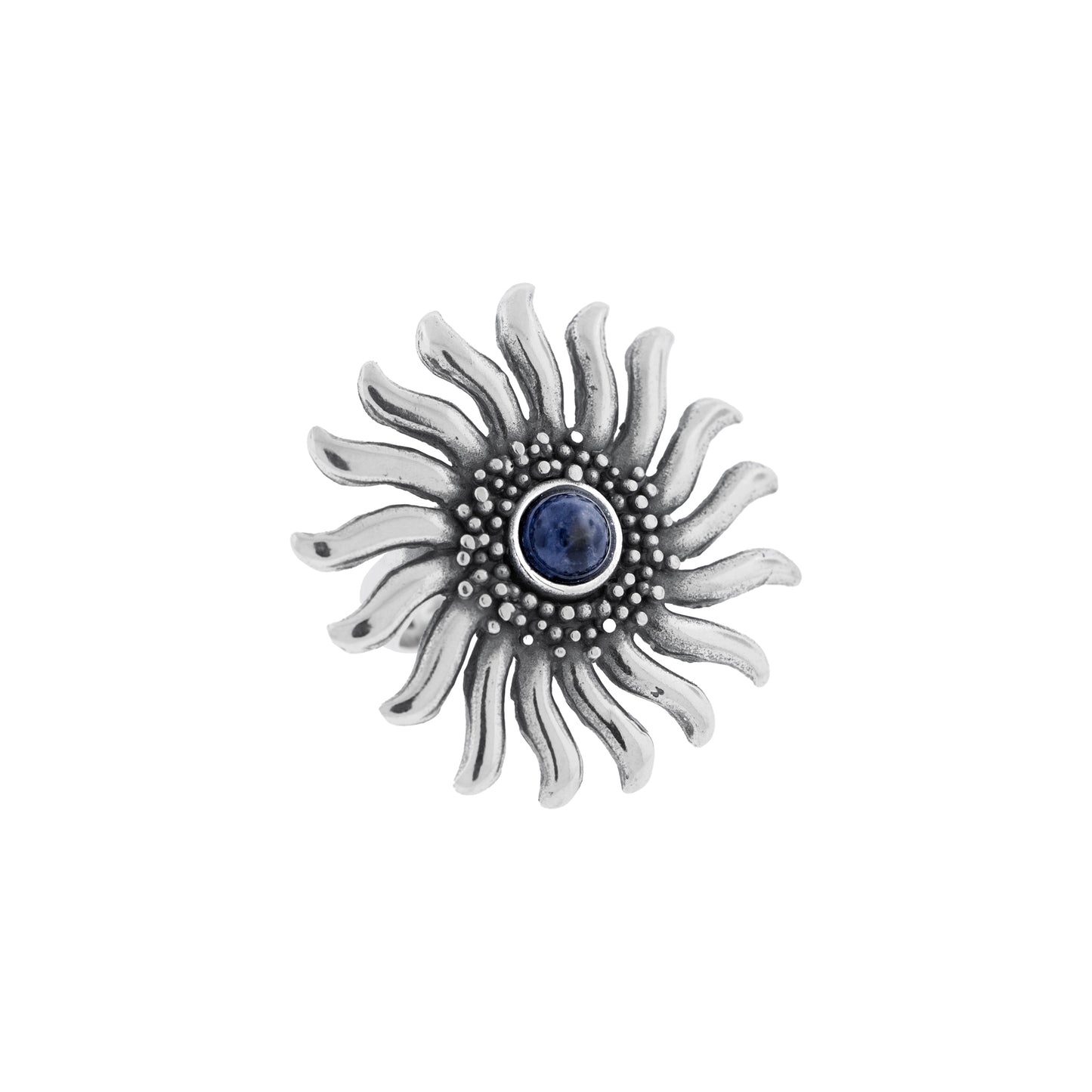 Anillo flor sol grande