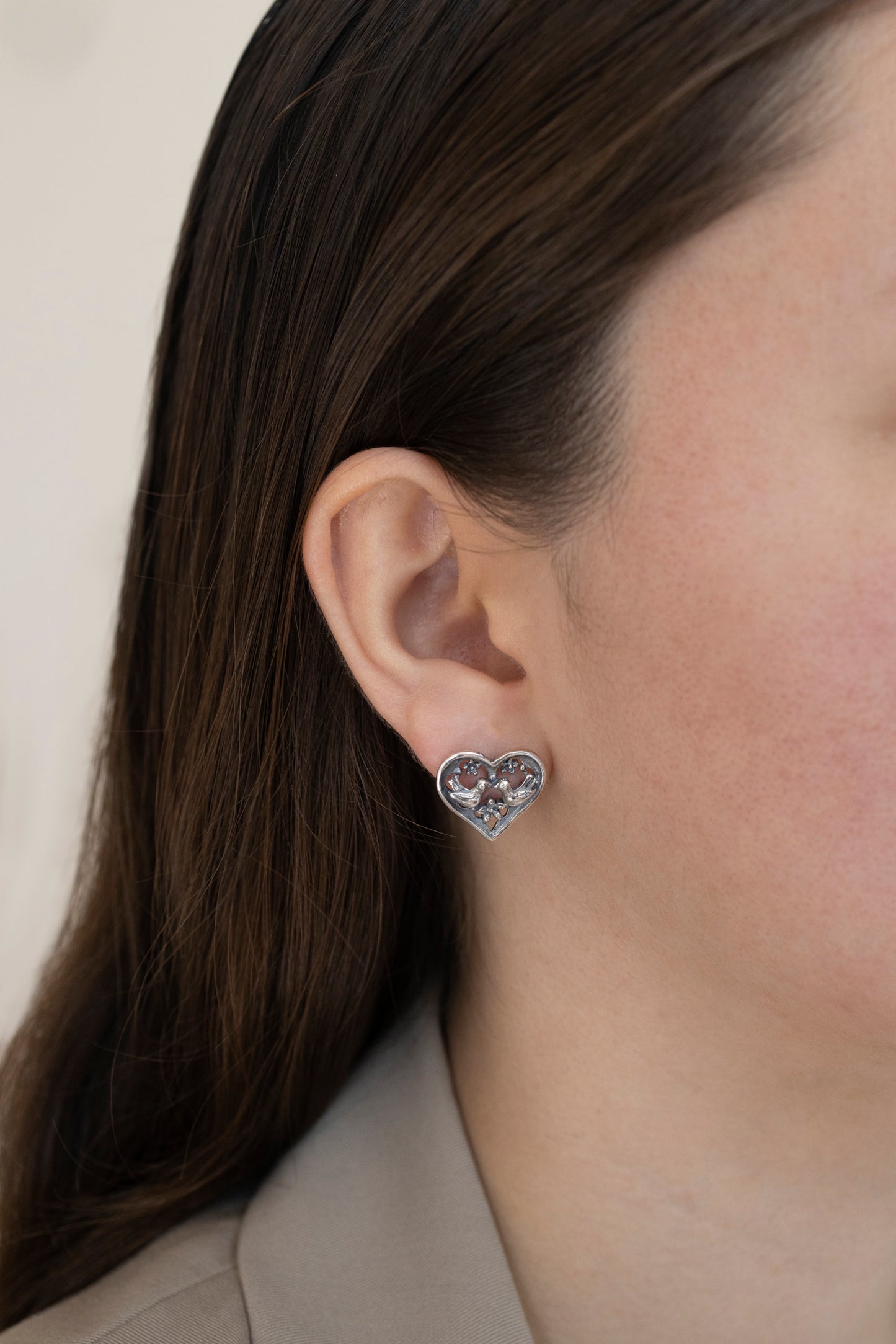 Aretes Pajaritos Enamorados - Citlali Joyas