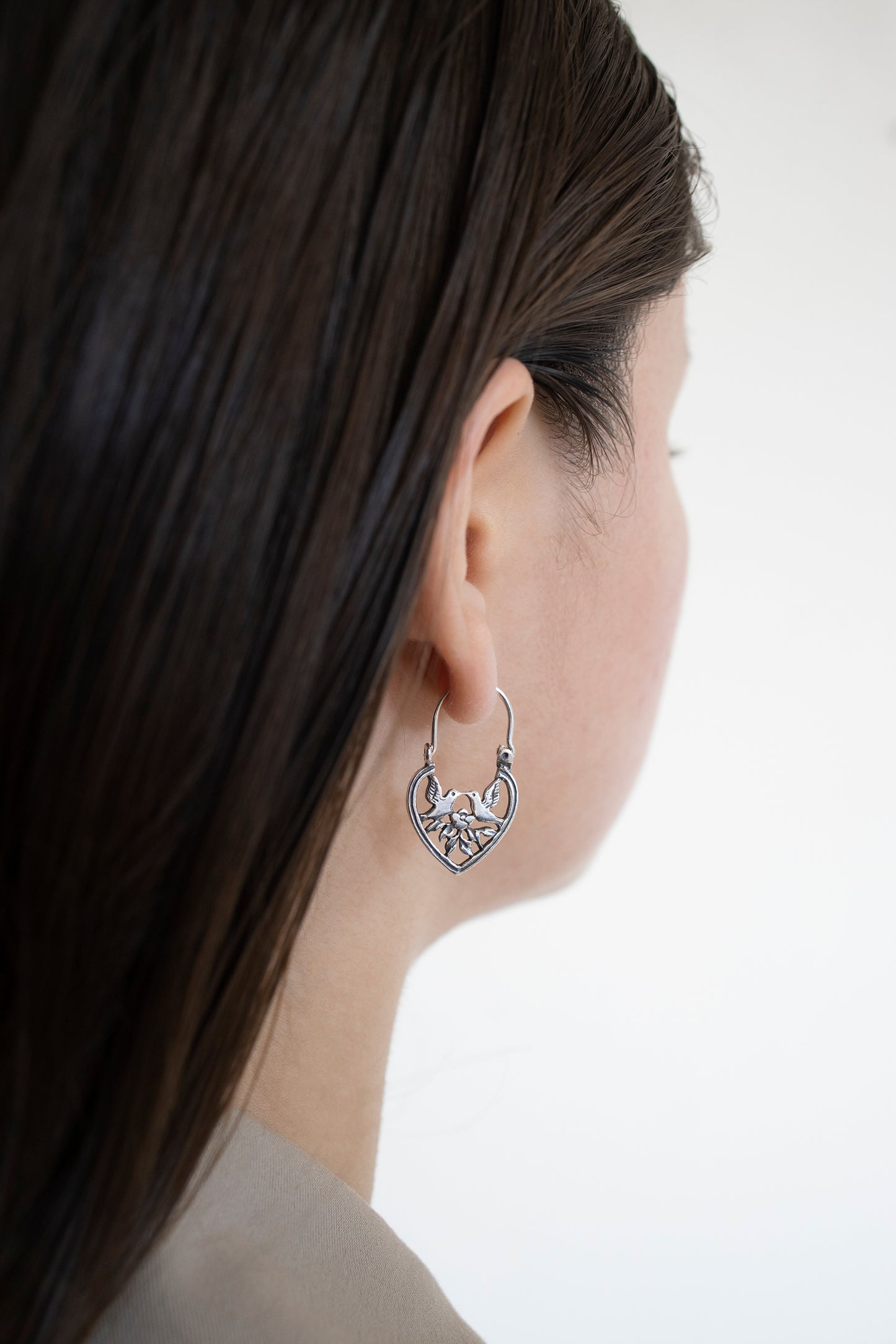 Arracadas Pajaritos Enamorados - Citlali Joyas