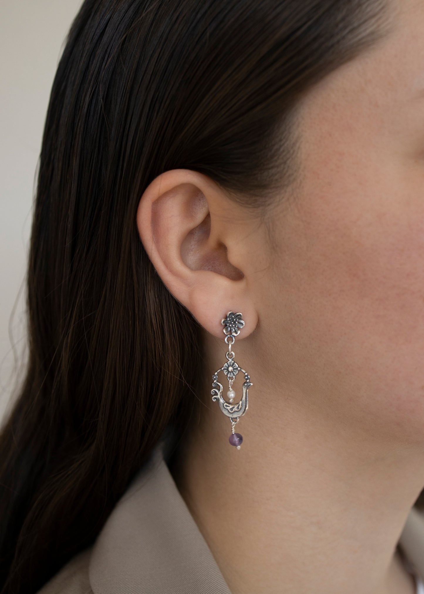 Aretes Ave Primavera - Citlali Joyas