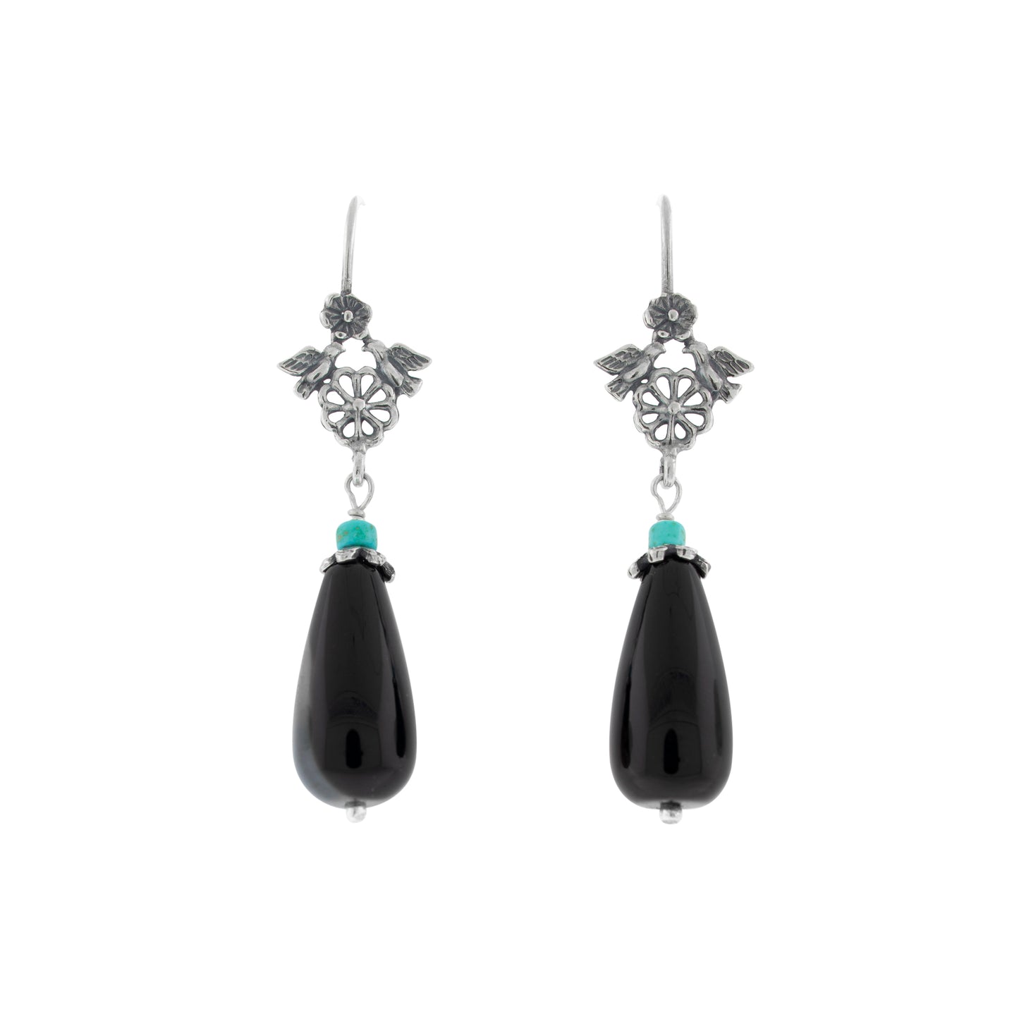 Aretes Margarita con Pajaritos - Citlali Joyas