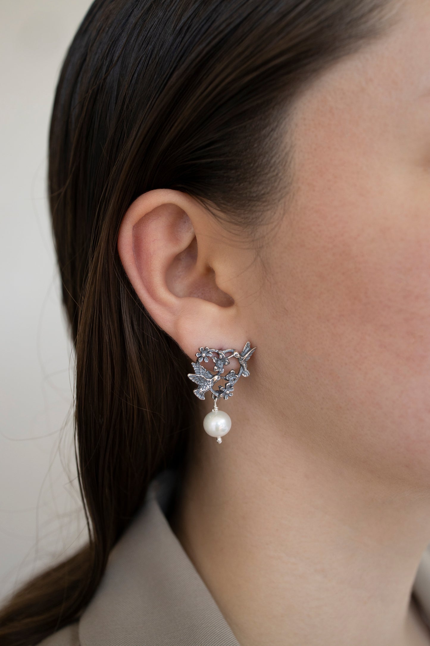 Aretes Colibríes Enamorados - Citlali Joyas