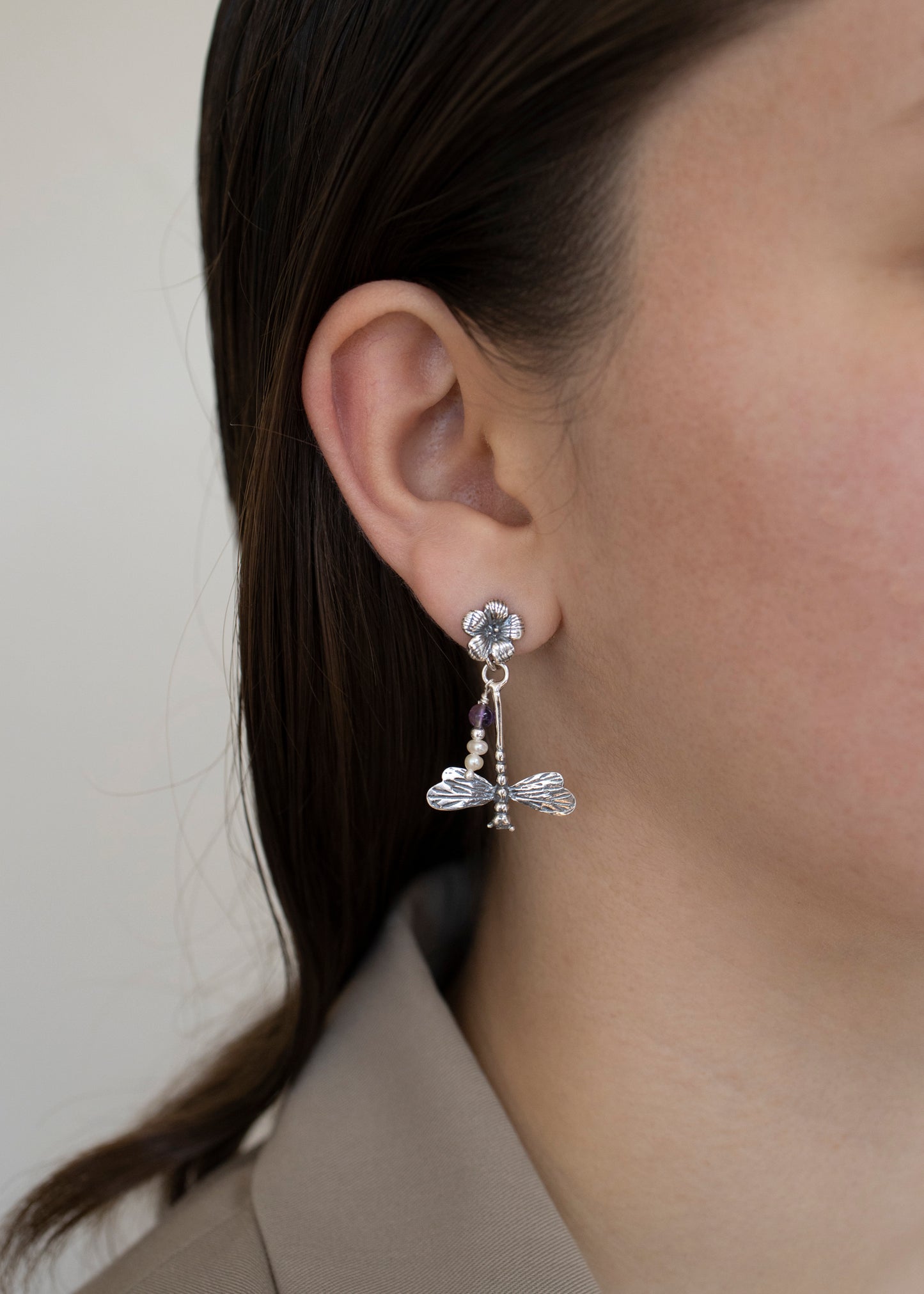 Aretes Libélula en Vuelo - Citlali Joyas