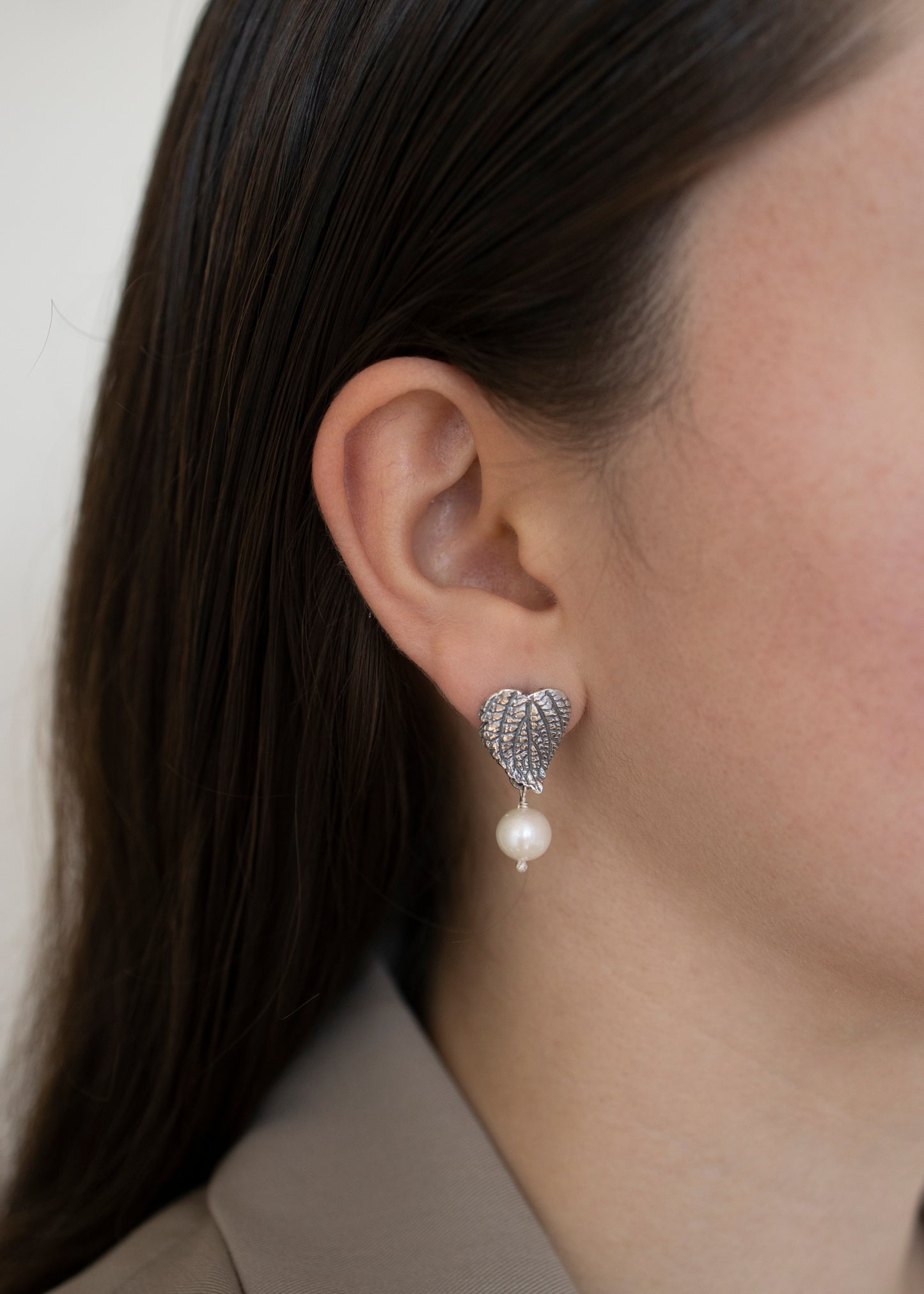 Aretes Hoja Corazón