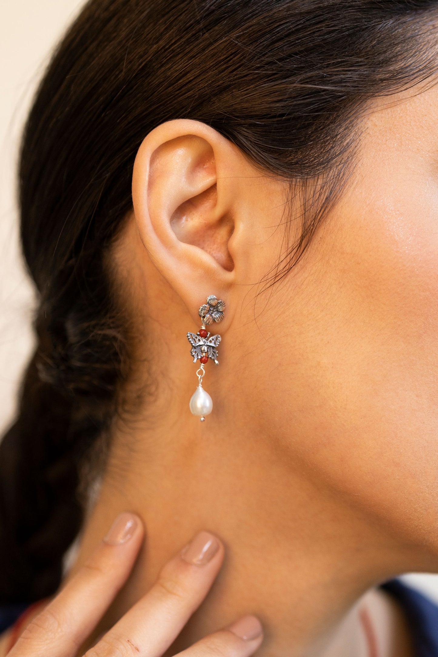 Aretes Mariposita Monarca