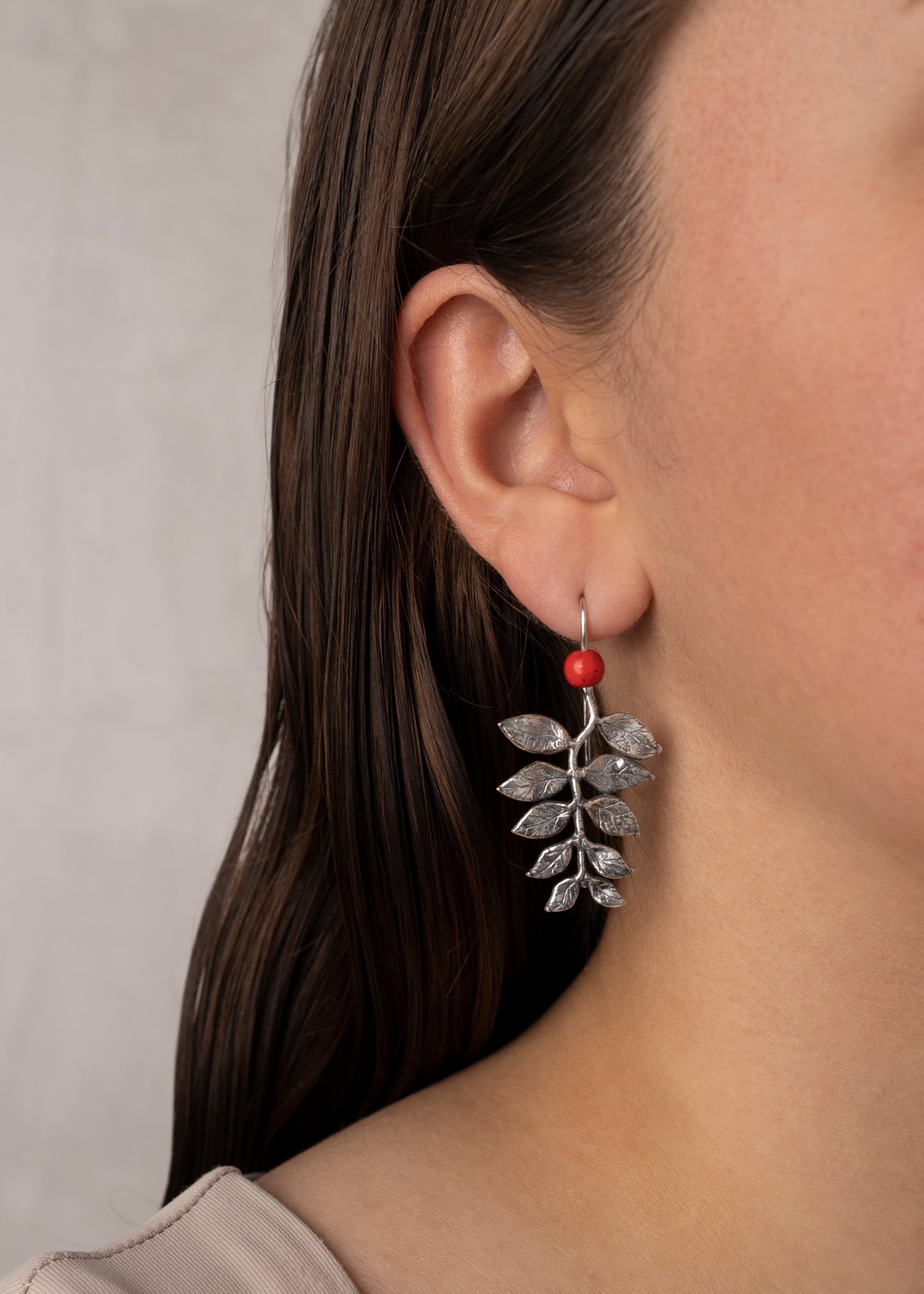 Aretes Helecho grandes