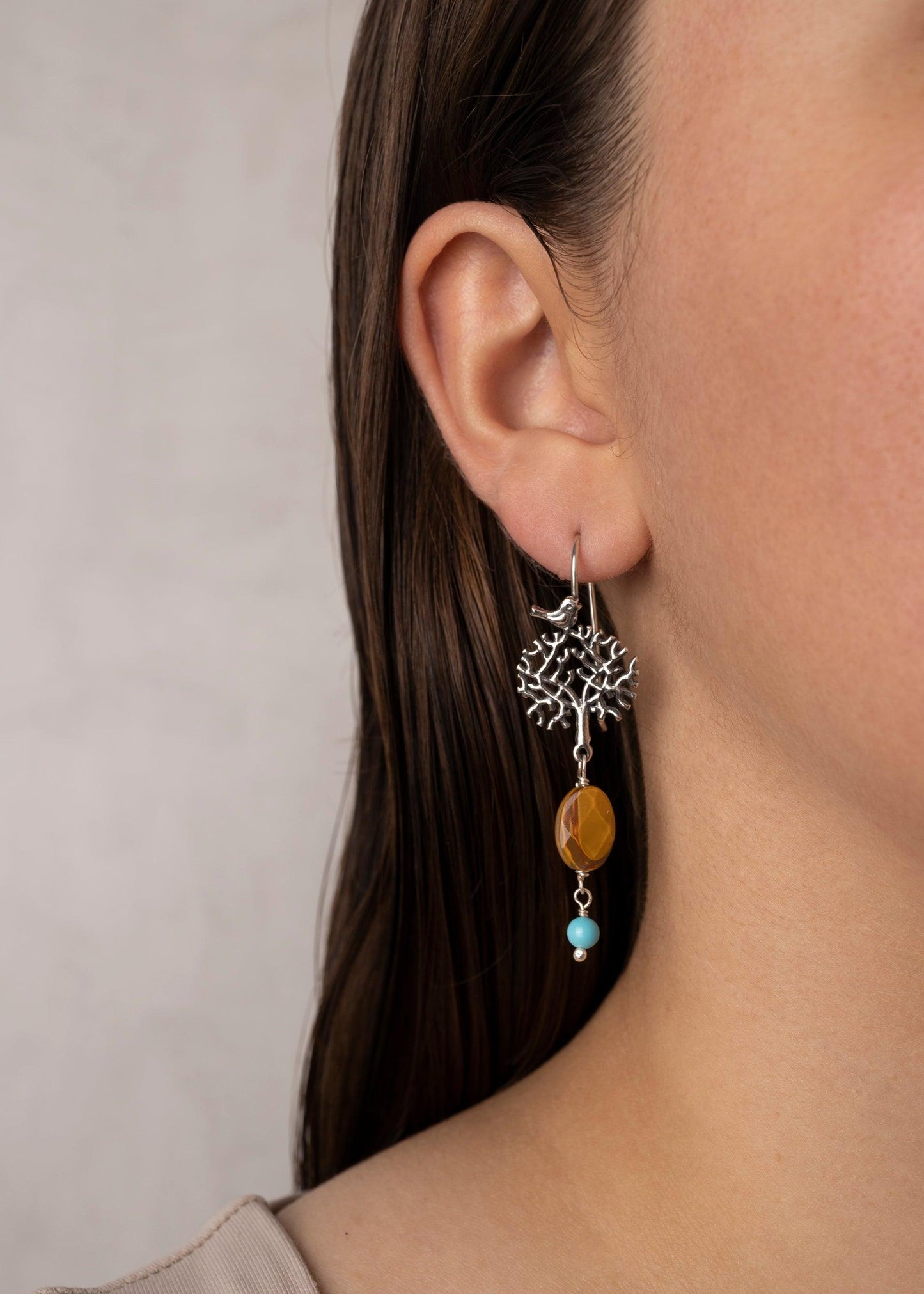 Aretes Árbol de la Fortaleza - Citlali Joyas
