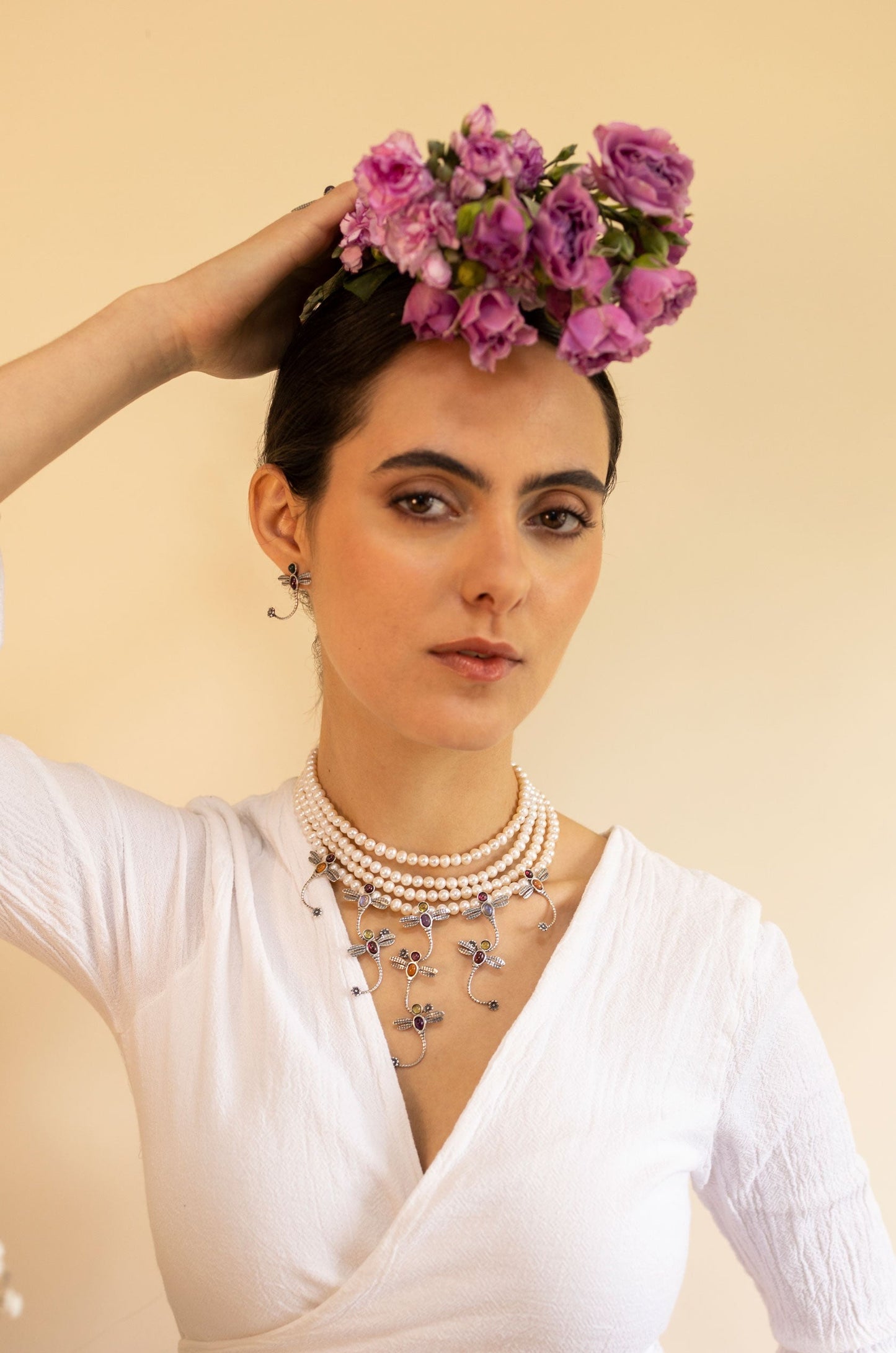 Collar libélulas enamoradas