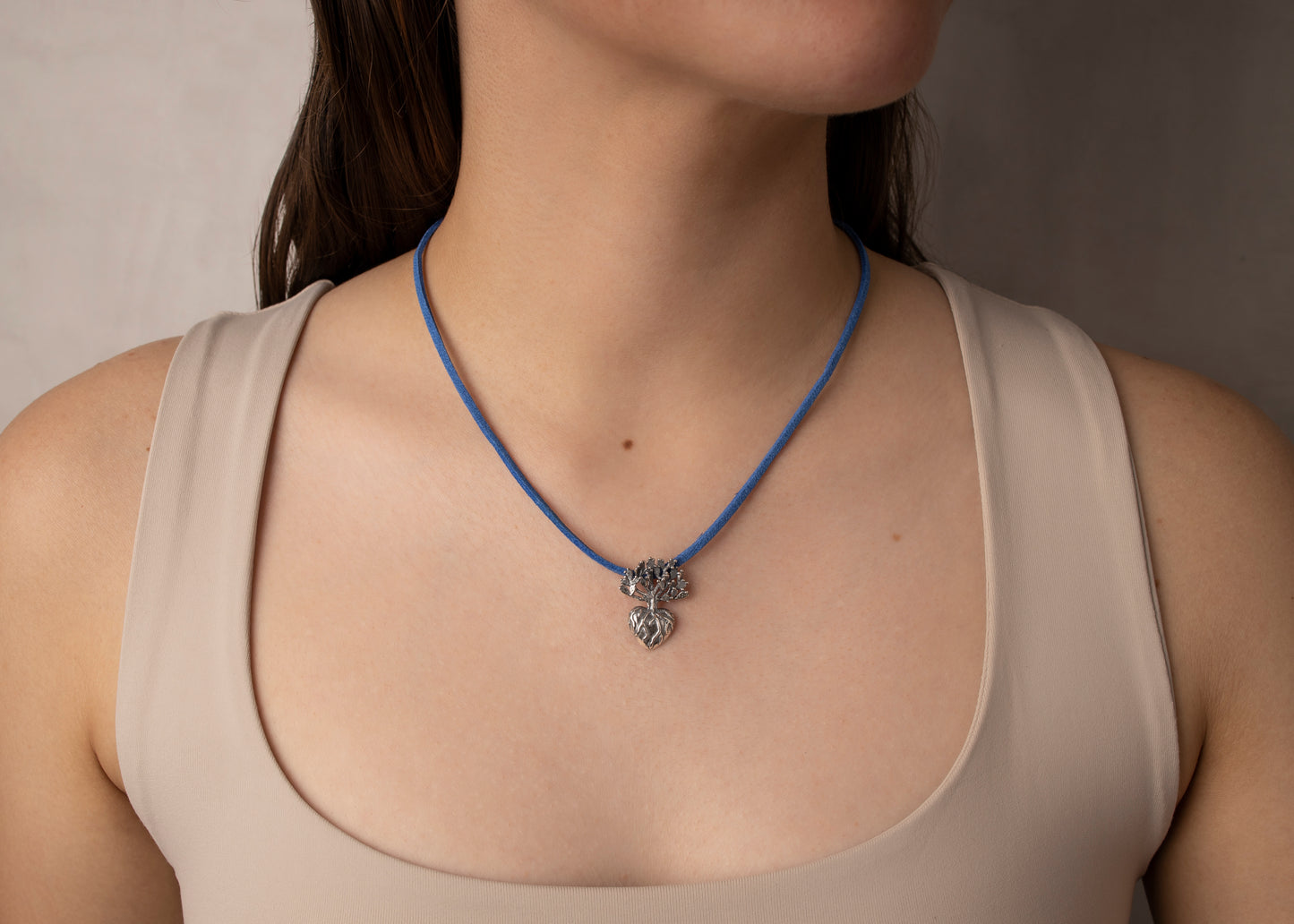 Dije Corazón de Nopal mediano