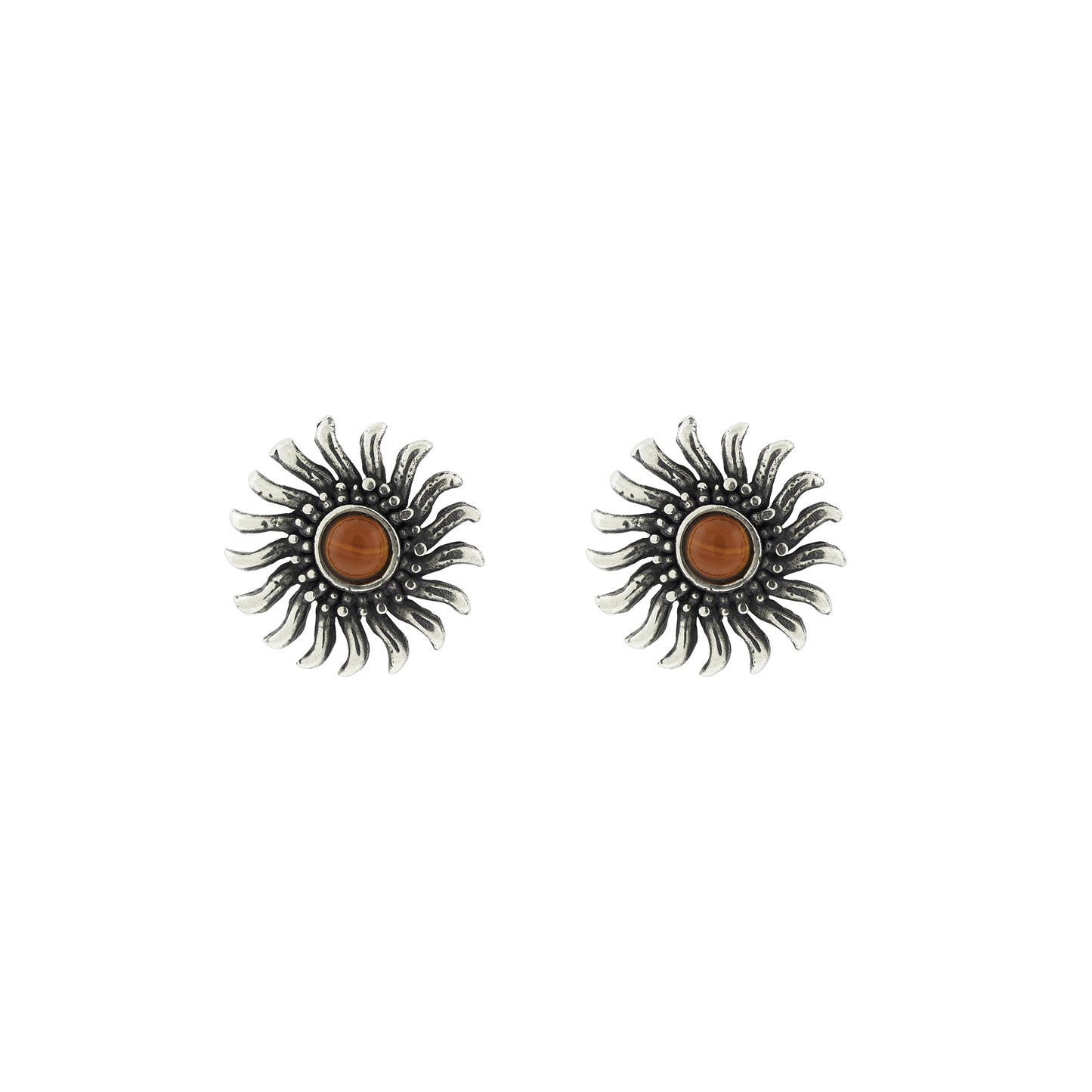 Aretes Flor Sol - Citlali Joyas