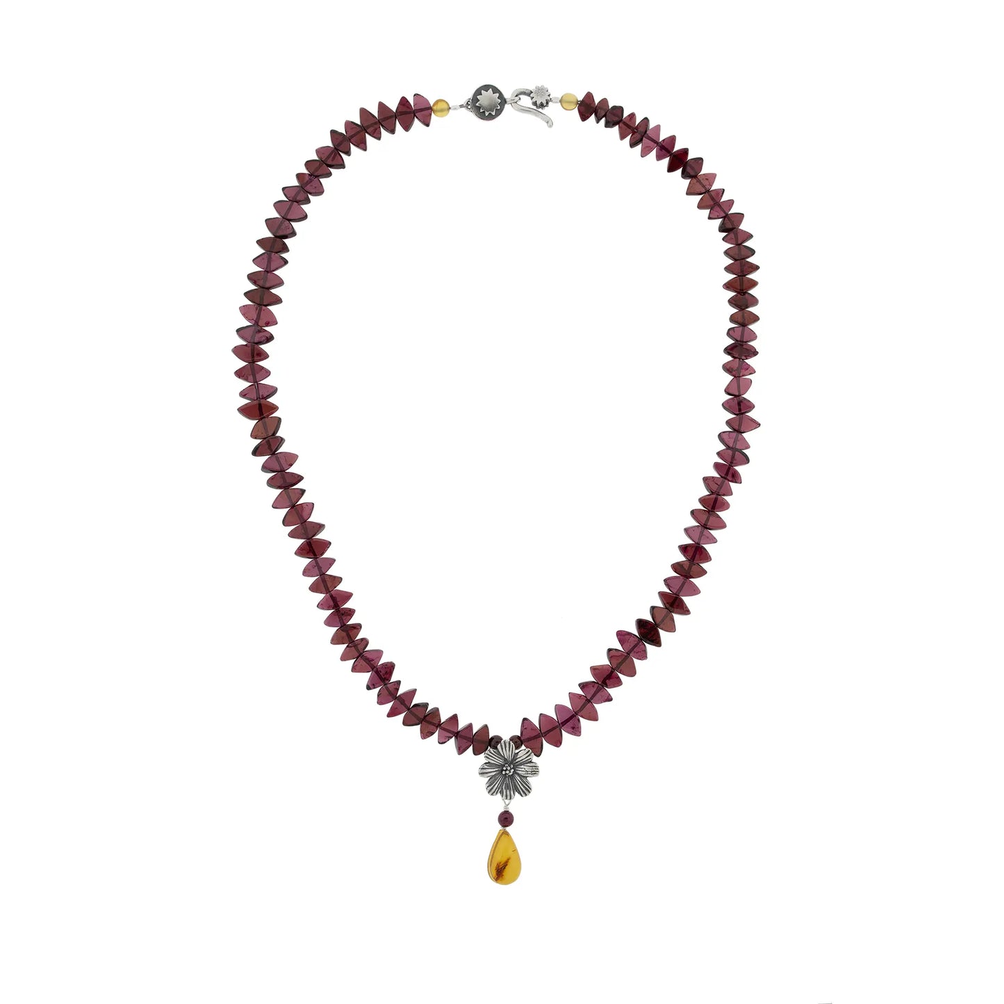 Collar margarita con ambar