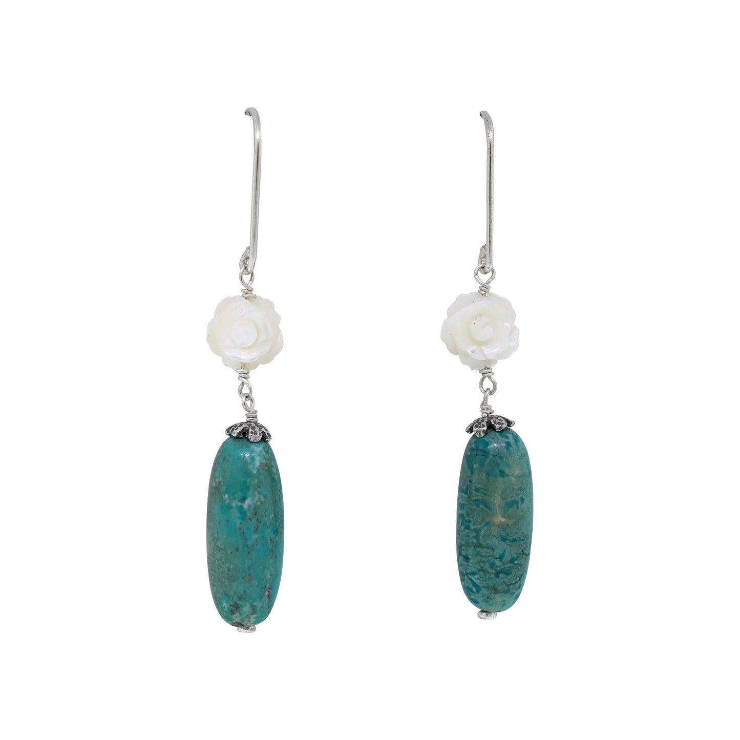 Aretes Florecita blanca