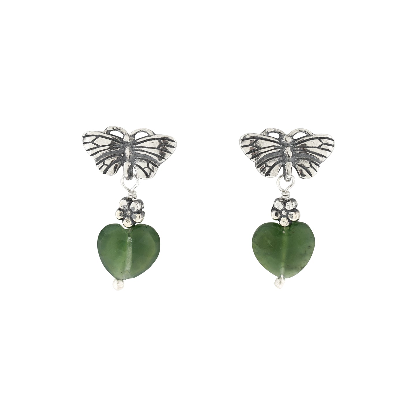 Aretitos de mariposas voladoras