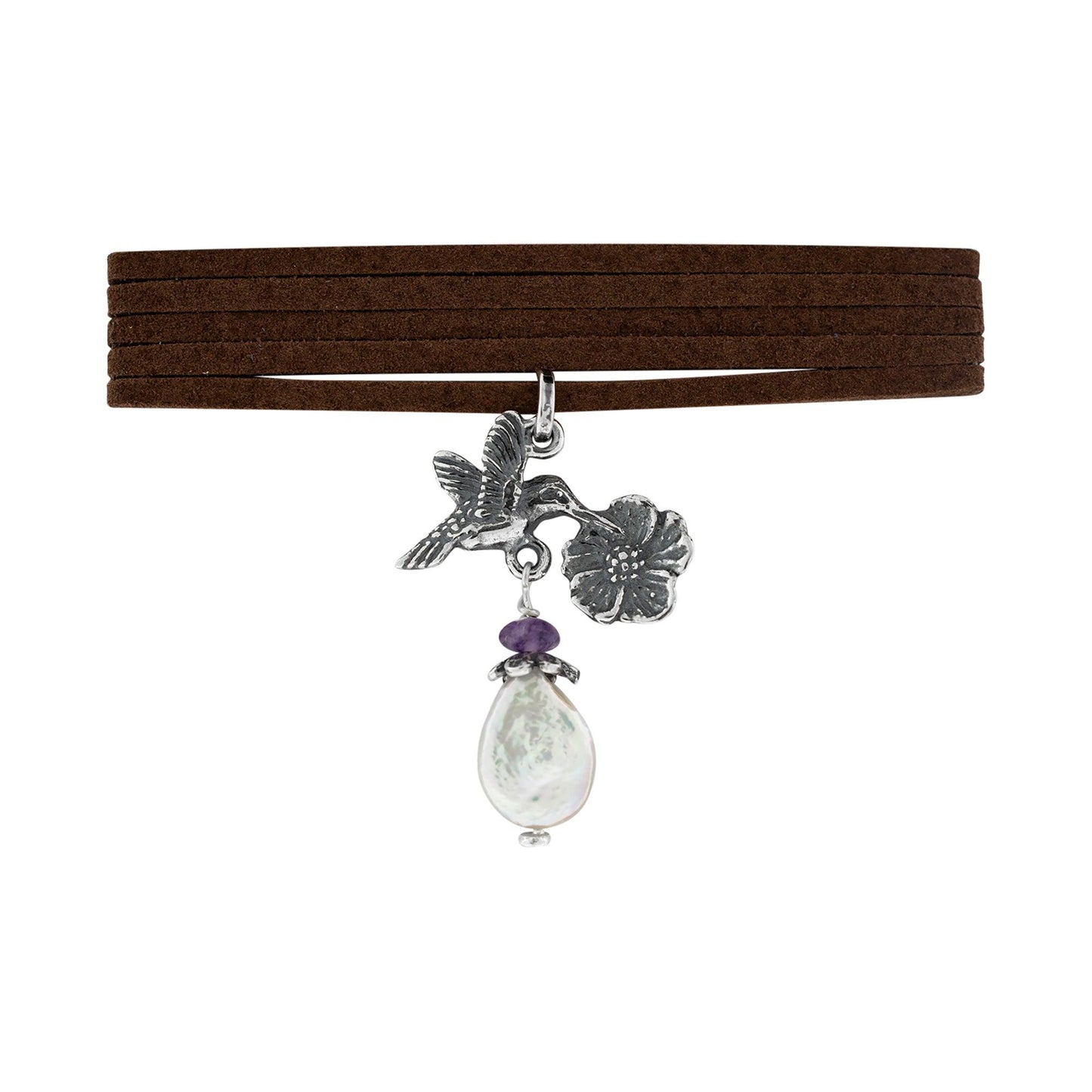 Dije Colibrí con Flor - Citlali Joyas