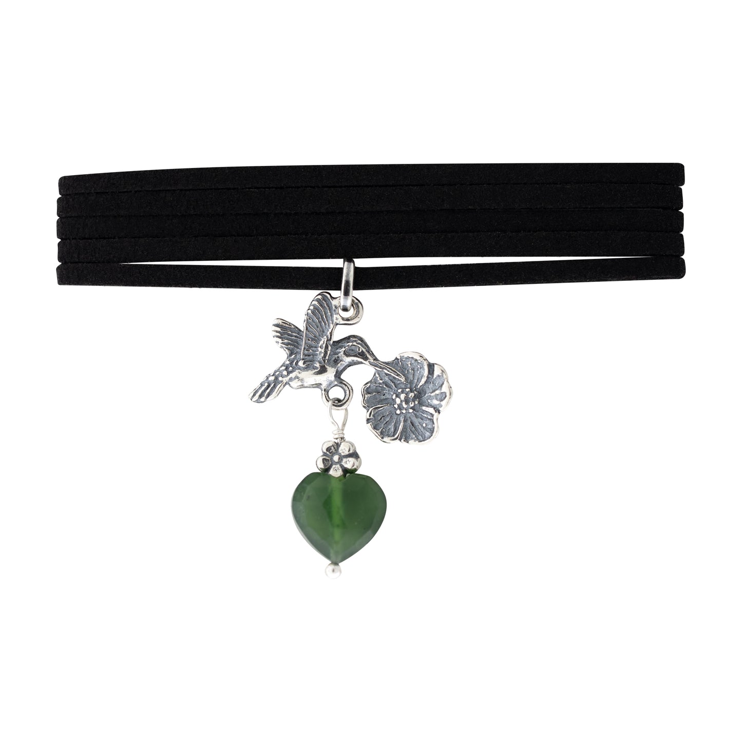 Dije Colibrí con Flor