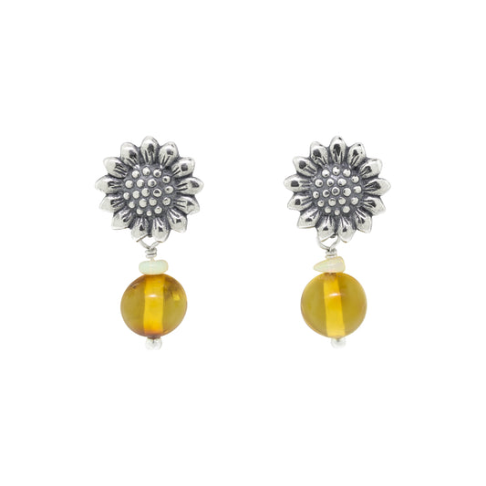 Aretes Girasoles Amarillos