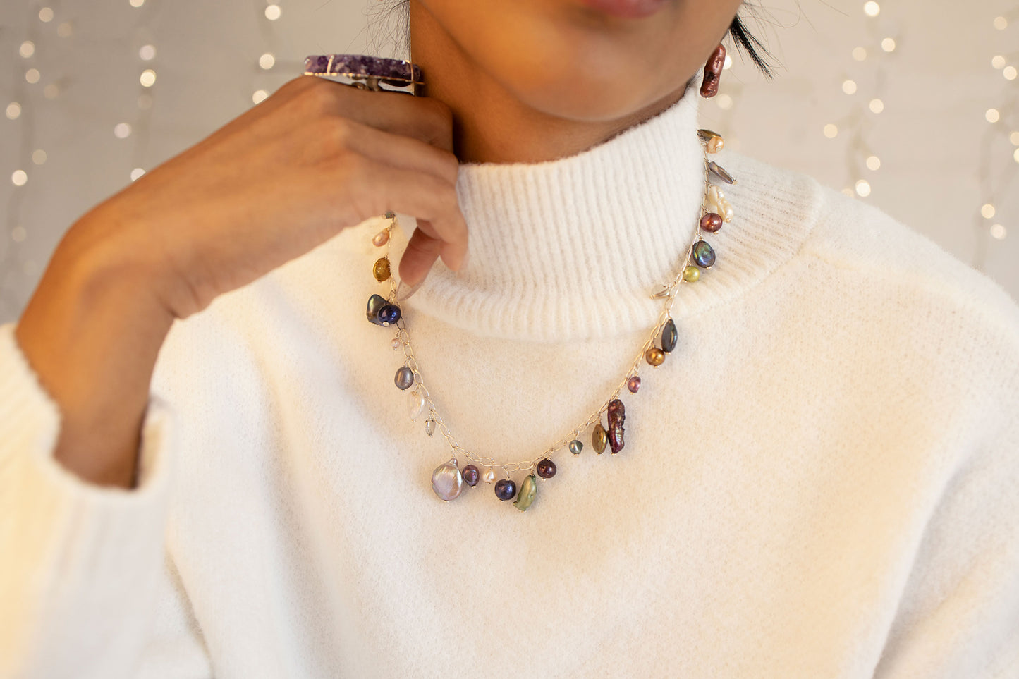 Collar perlas alegres