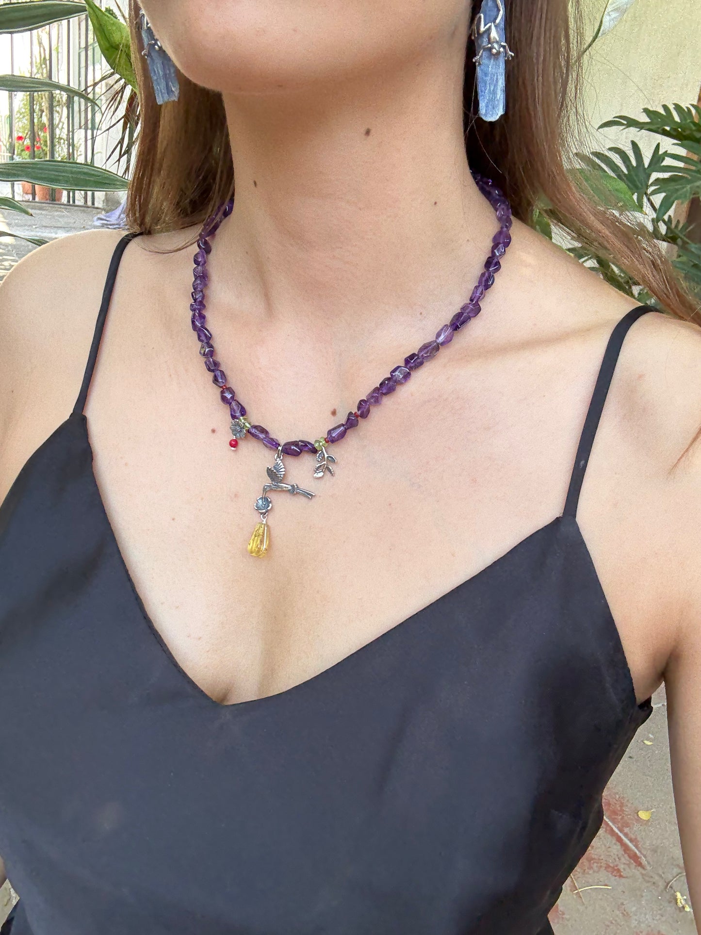 Collar colibrí mediano