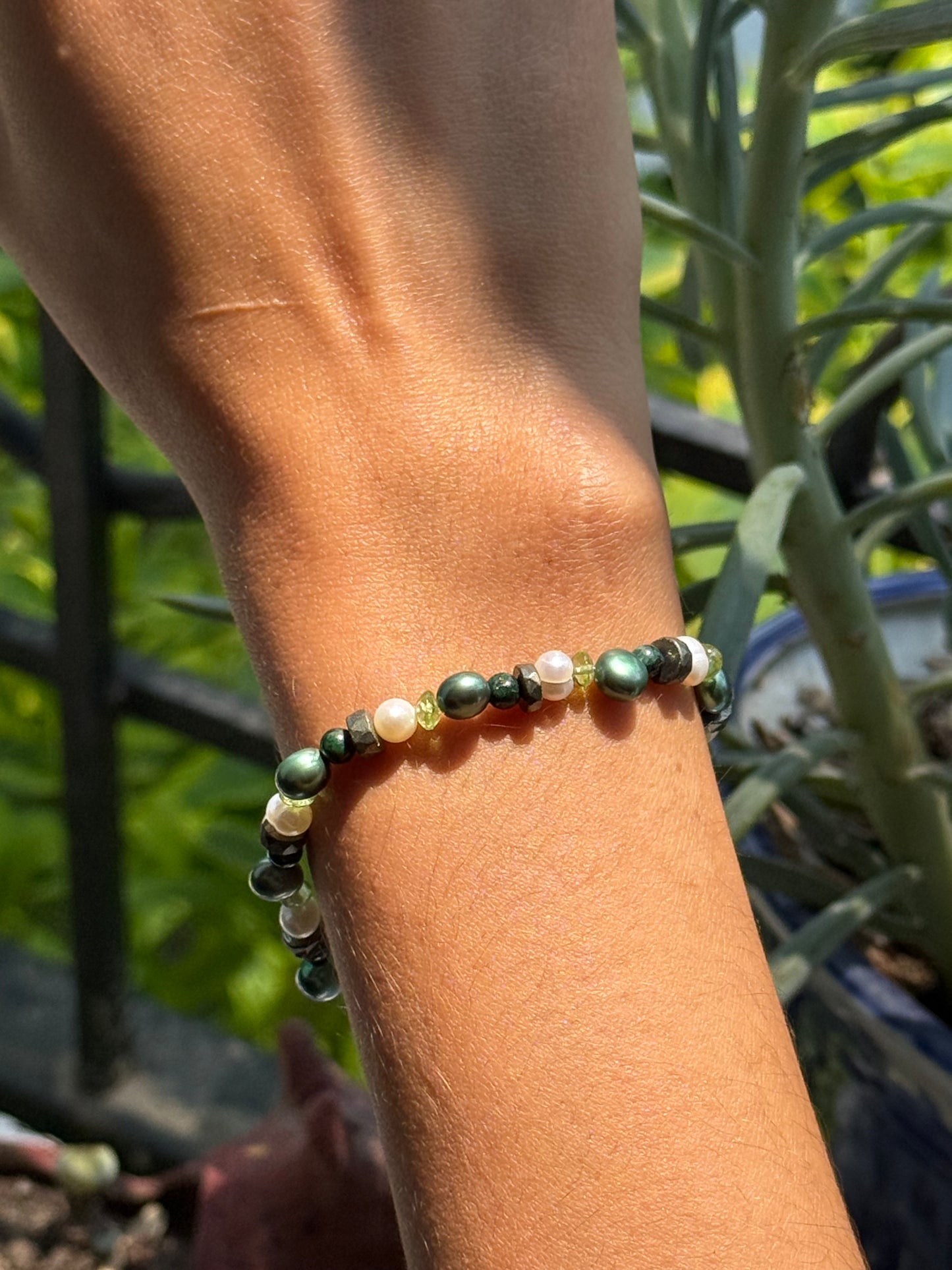 Pulsera perlitas coloridas