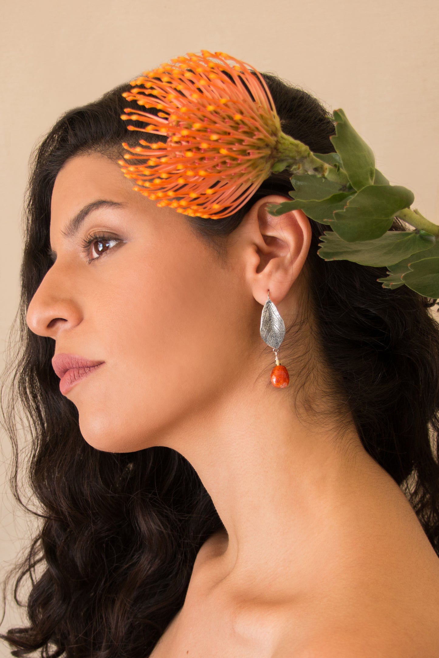 Aretes Hoja Chica