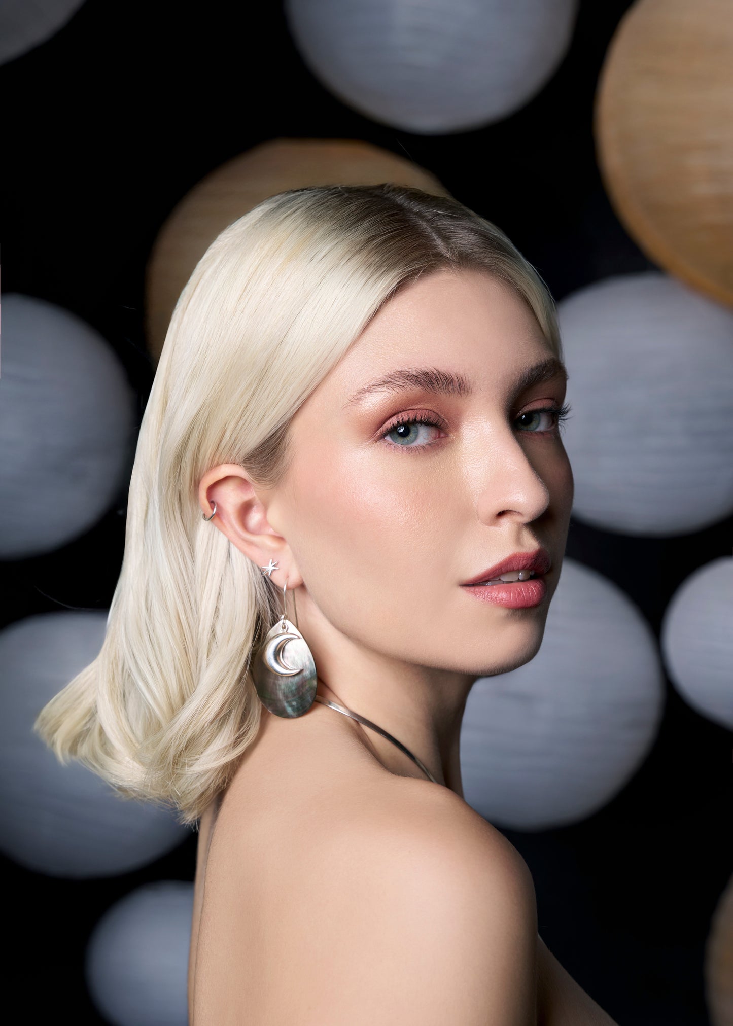 Aretes Luna dual