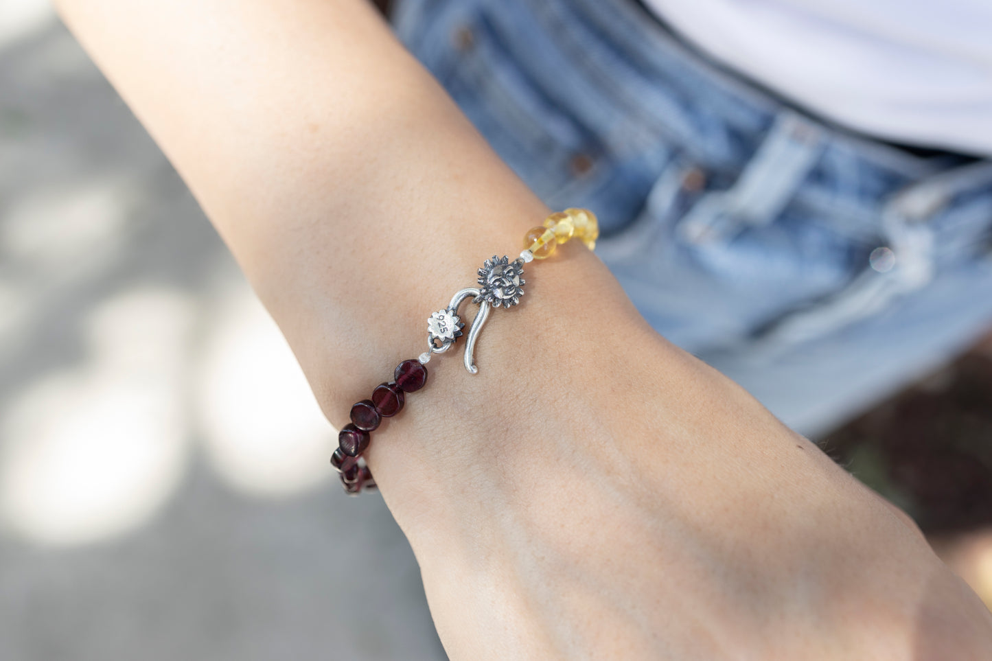Pulsera Fuerza del Sol con ámbar